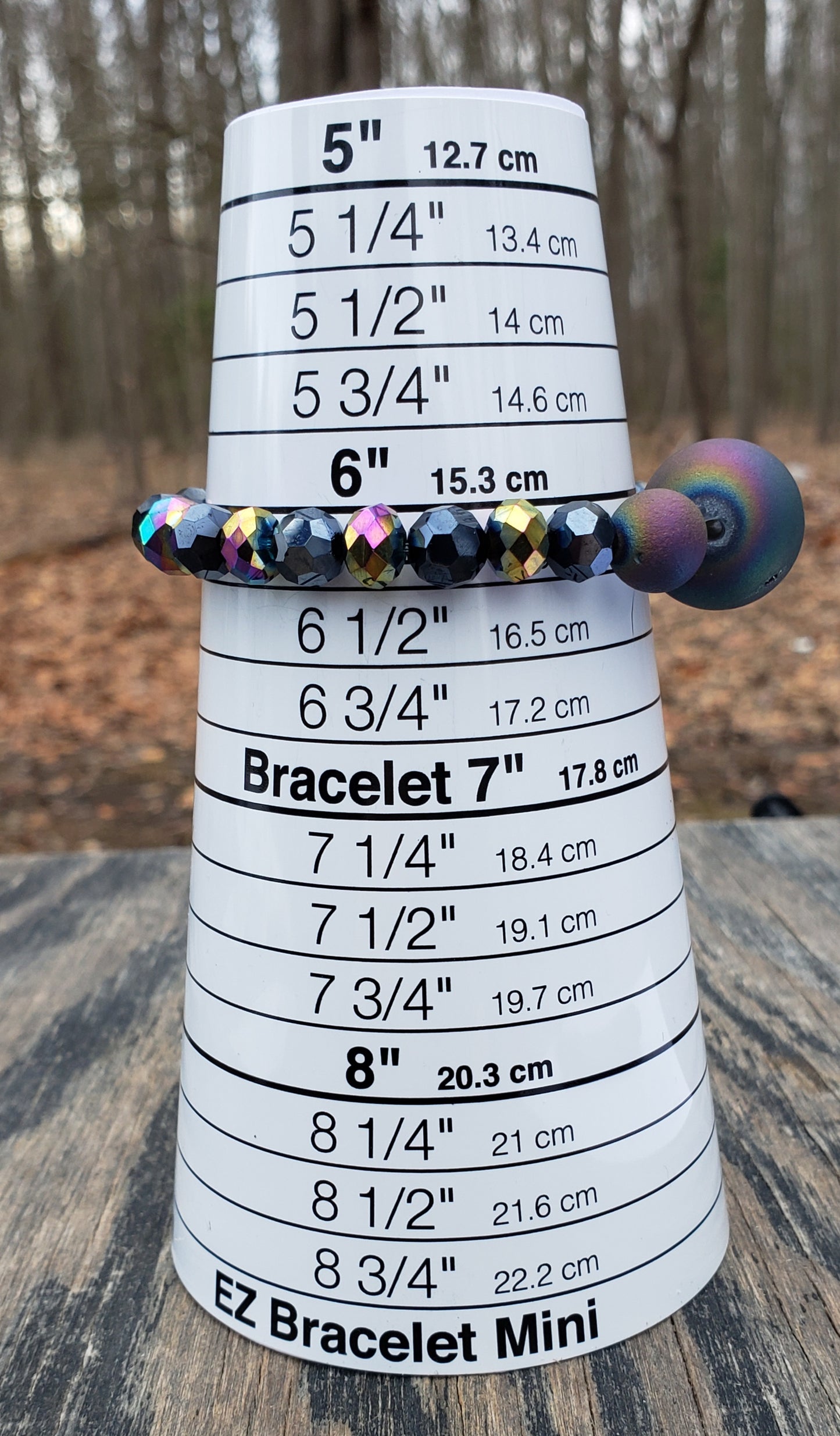 Electroplated Rainbow Druzy Agate Stretch Bracelet Item JL24