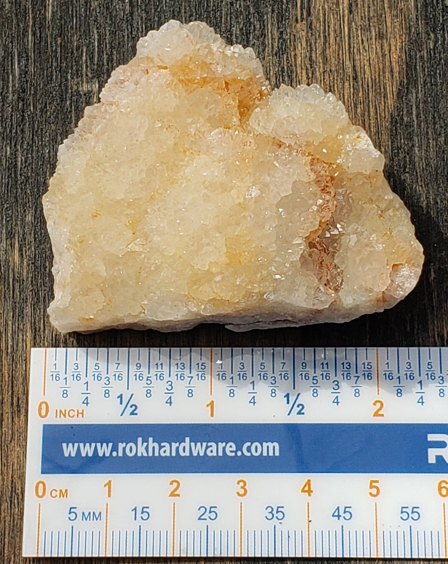 Quartz Crystal Druzy Druse from Missouri, Pink Peach Champagne Color DR47