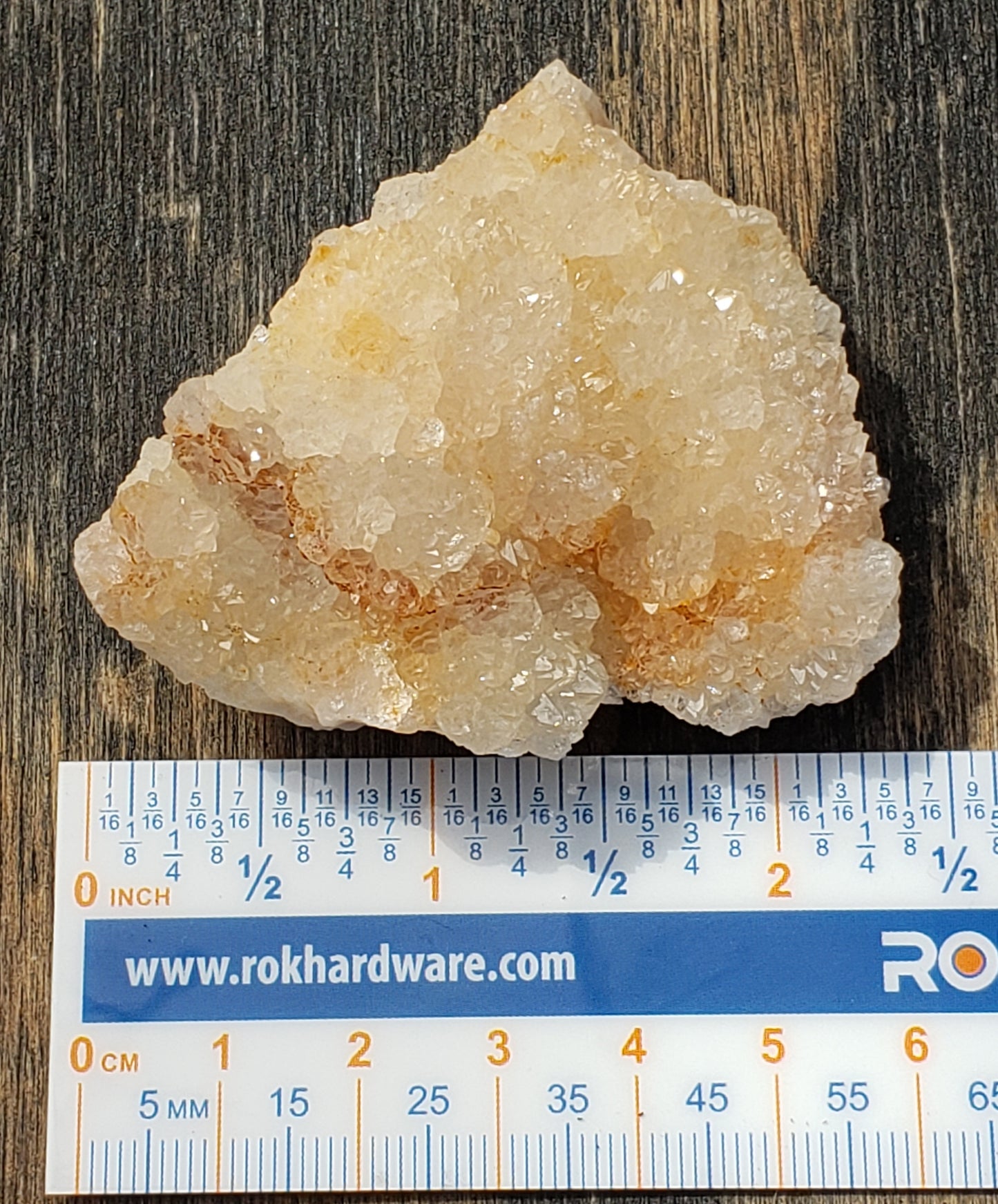 Quartz Crystal Druzy Druse from Missouri, Pink Peach Champagne Color DR47