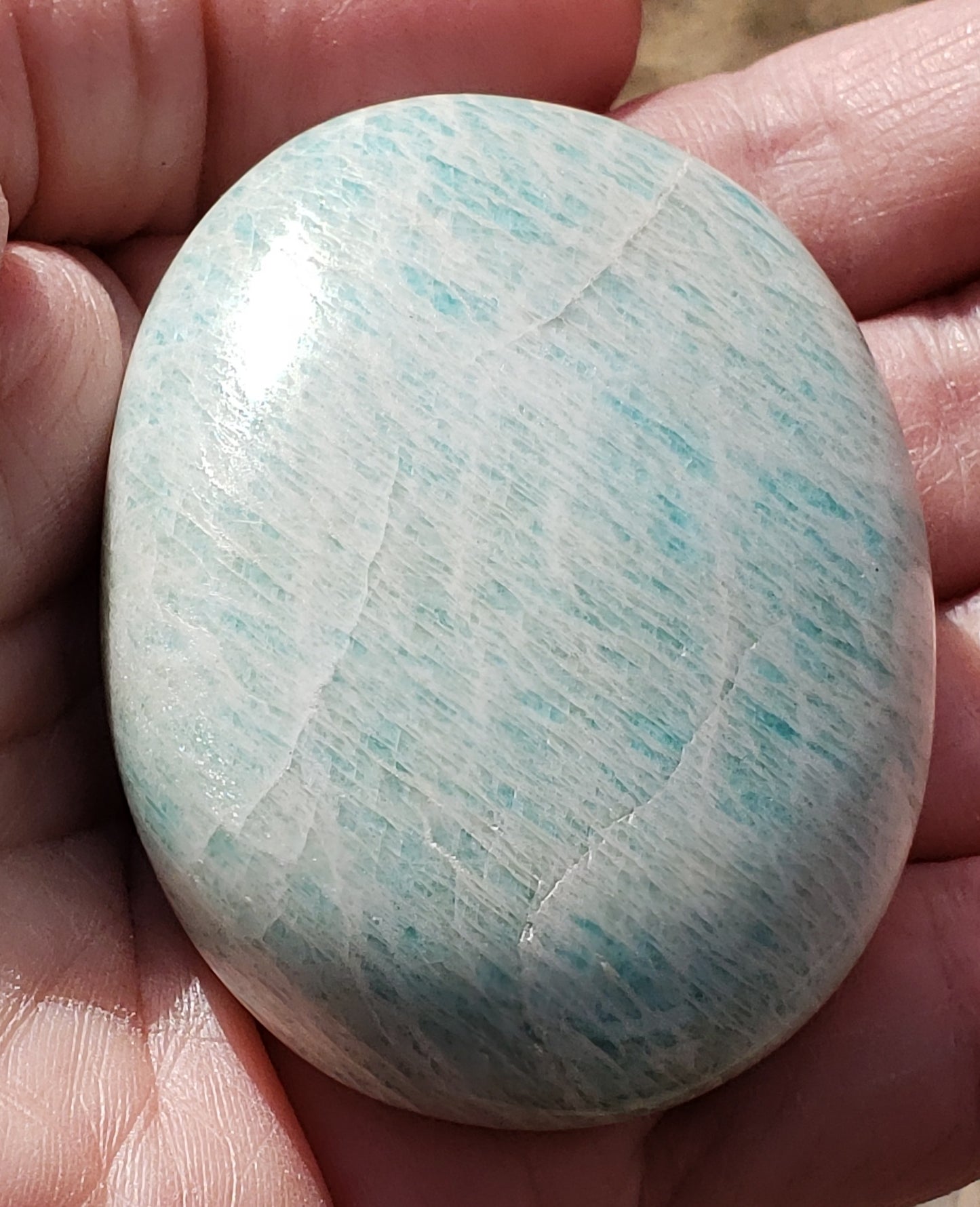 Amazonite Palm Stone PS05