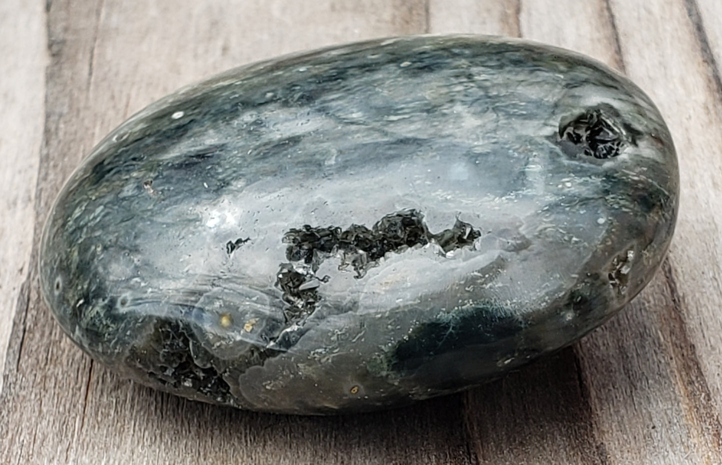 Ocean Jasper Palm Stone PS08 Orbicular Jasper