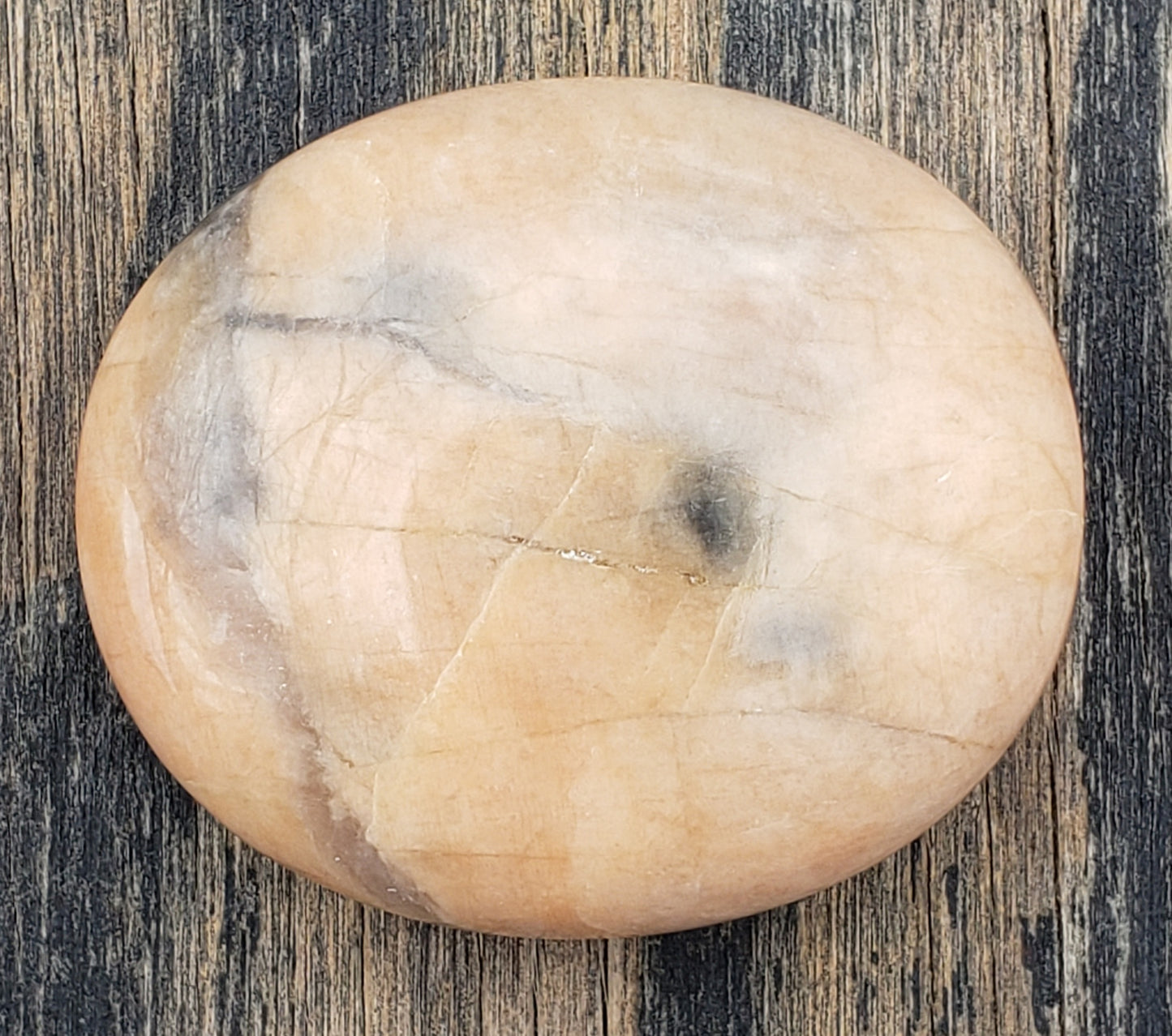 Peach Moonstone Palm Stone PS09