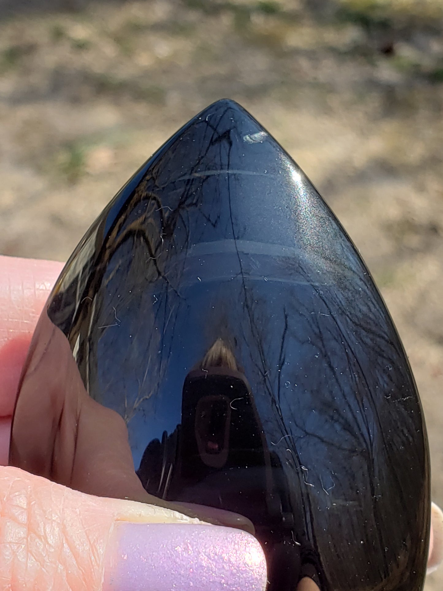 Rainbow Obsidian Flame Free Form Purple Flash ItemFF135