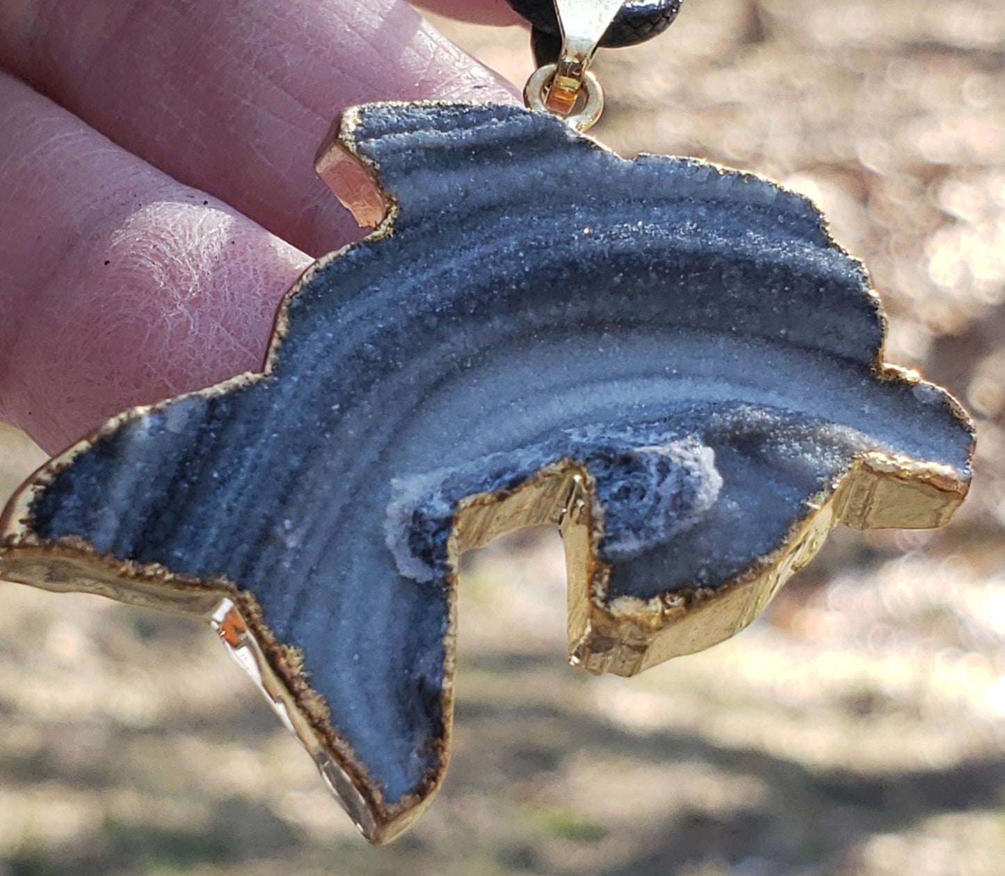 Druzy Dolphin Necklace ItemJL130