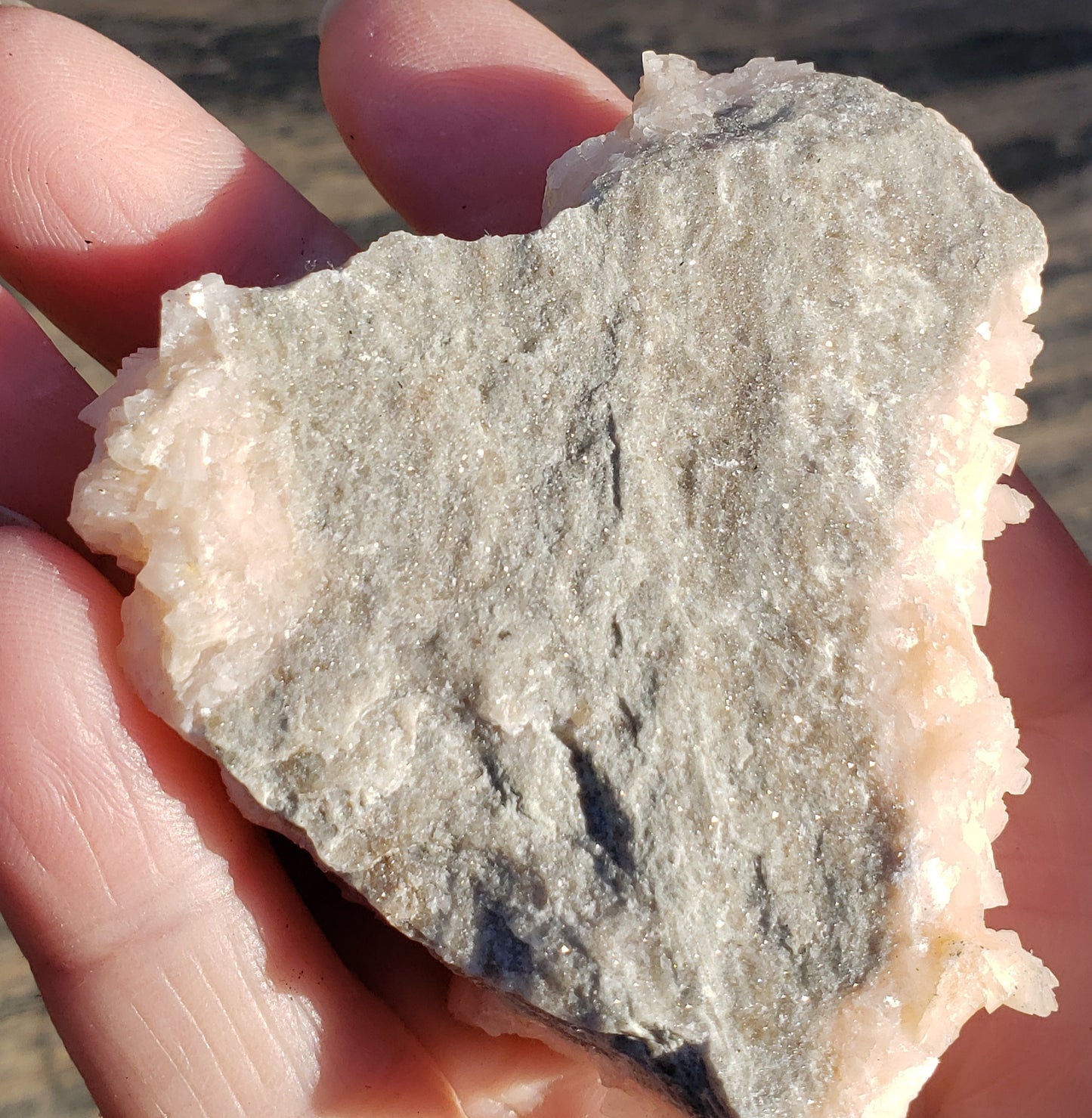 Pink Dolomite with Chalcopyrite Specimen SP142