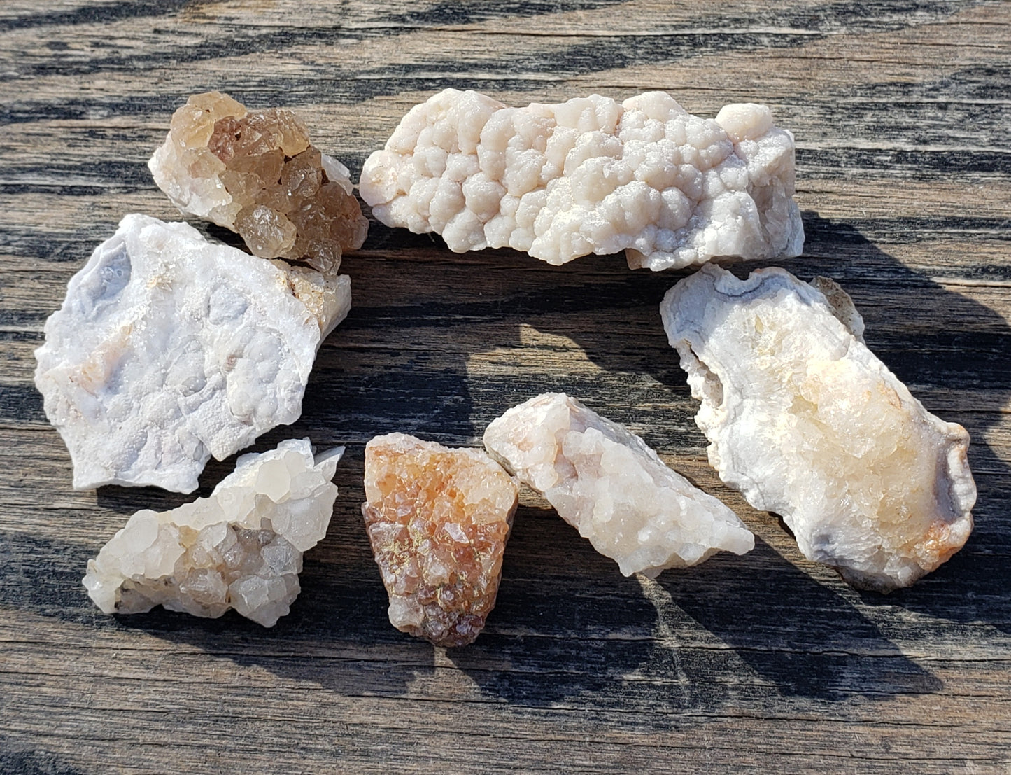 Quartz Crystal Druzy Druse, Missouri, 7 pieces DR180