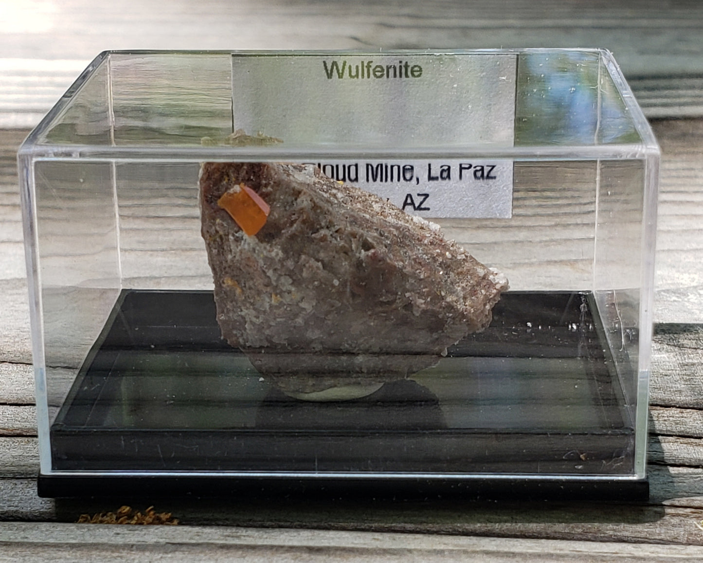 Wulfenite, Red Cloud Mine Arizona, UV Reactive, SP223