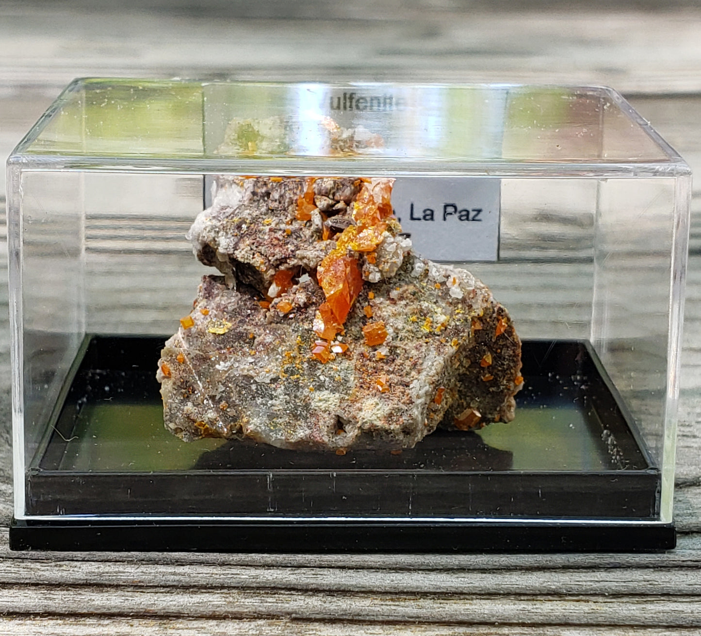 Wulfenite, Red Cloud Mine Arizona, UV Reactive, SP228