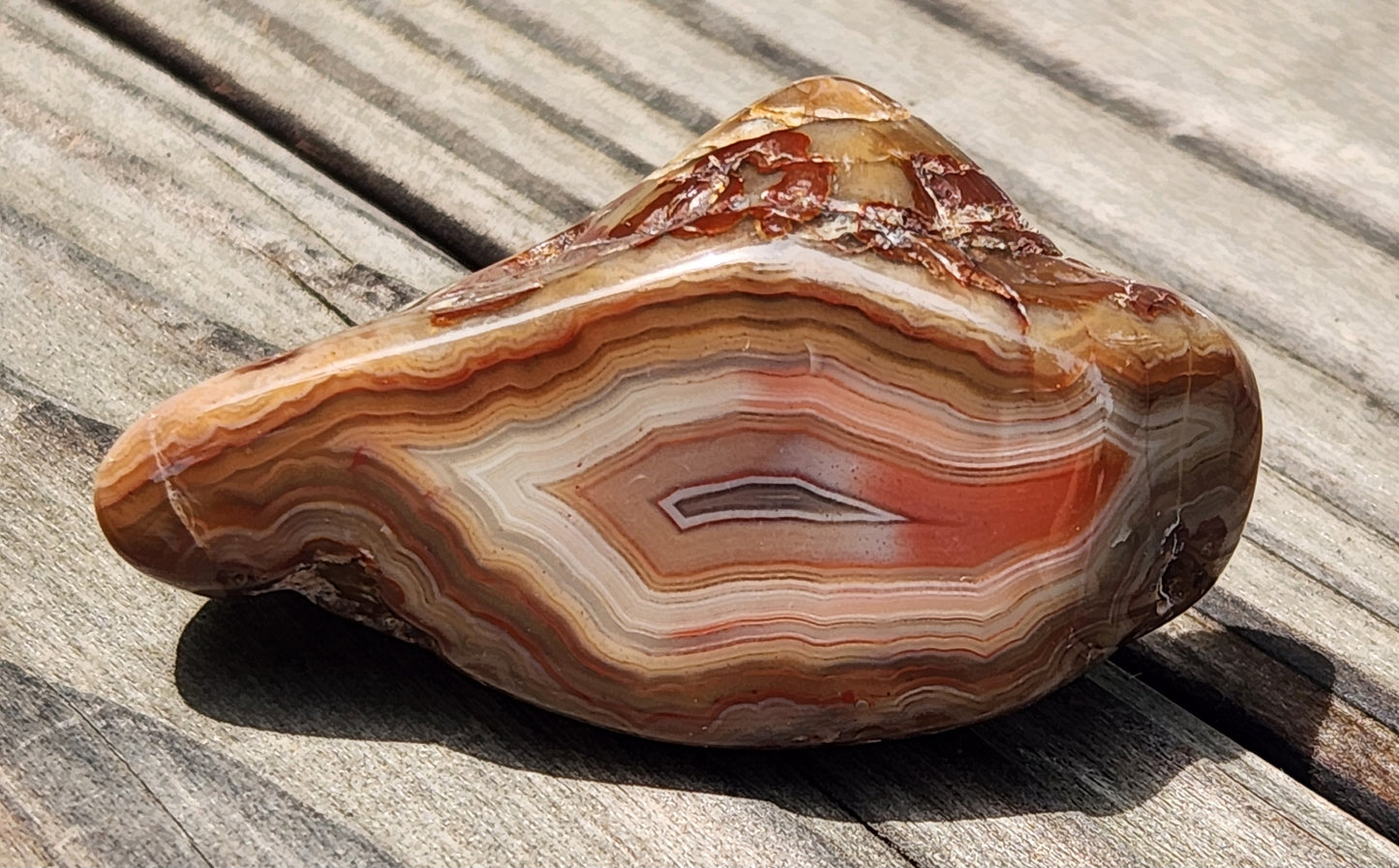 Tumbled Banded Agate, Self Tumbled, ItemTA263