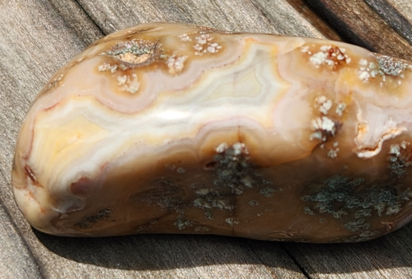 Tumbled Banded Agate, Self Tumbled, ItemTA265