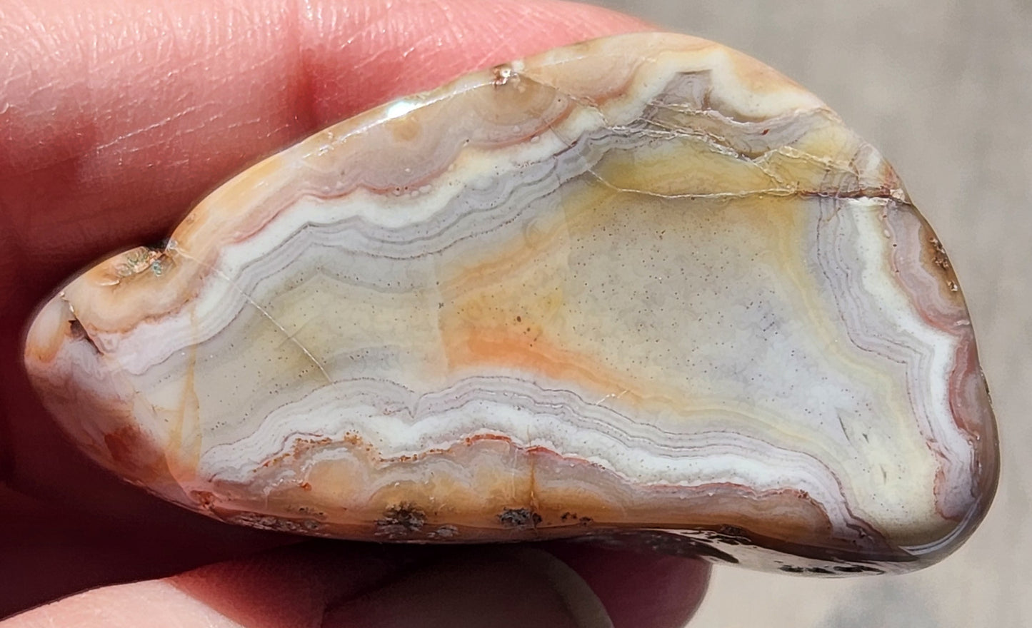 Tumbled Banded Agate, Self Tumbled, ItemTA265