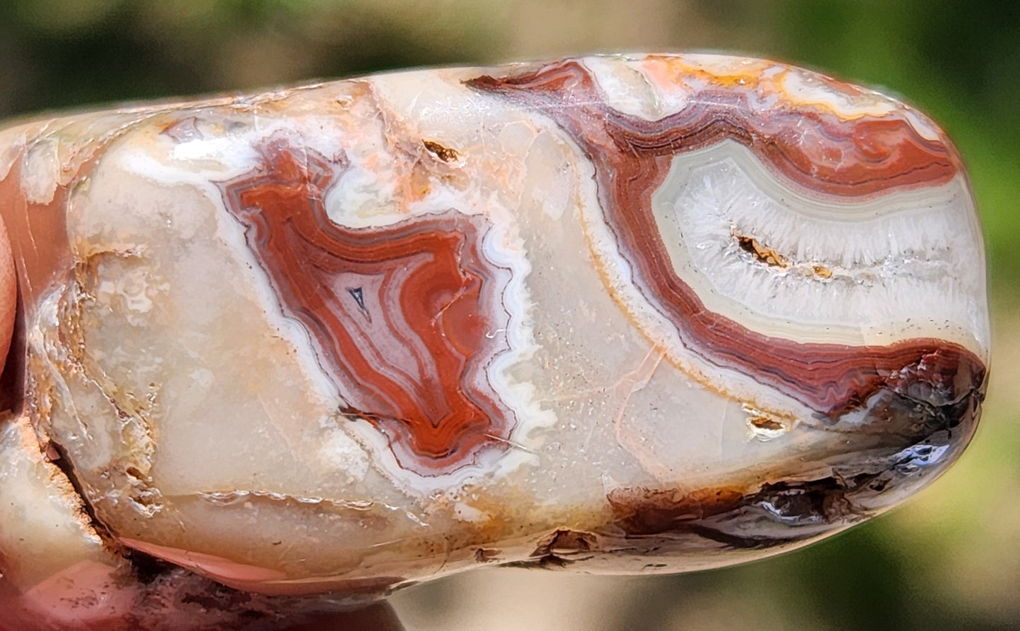 Tumbled Banded Agate, Self Tumbled, ItemTA266