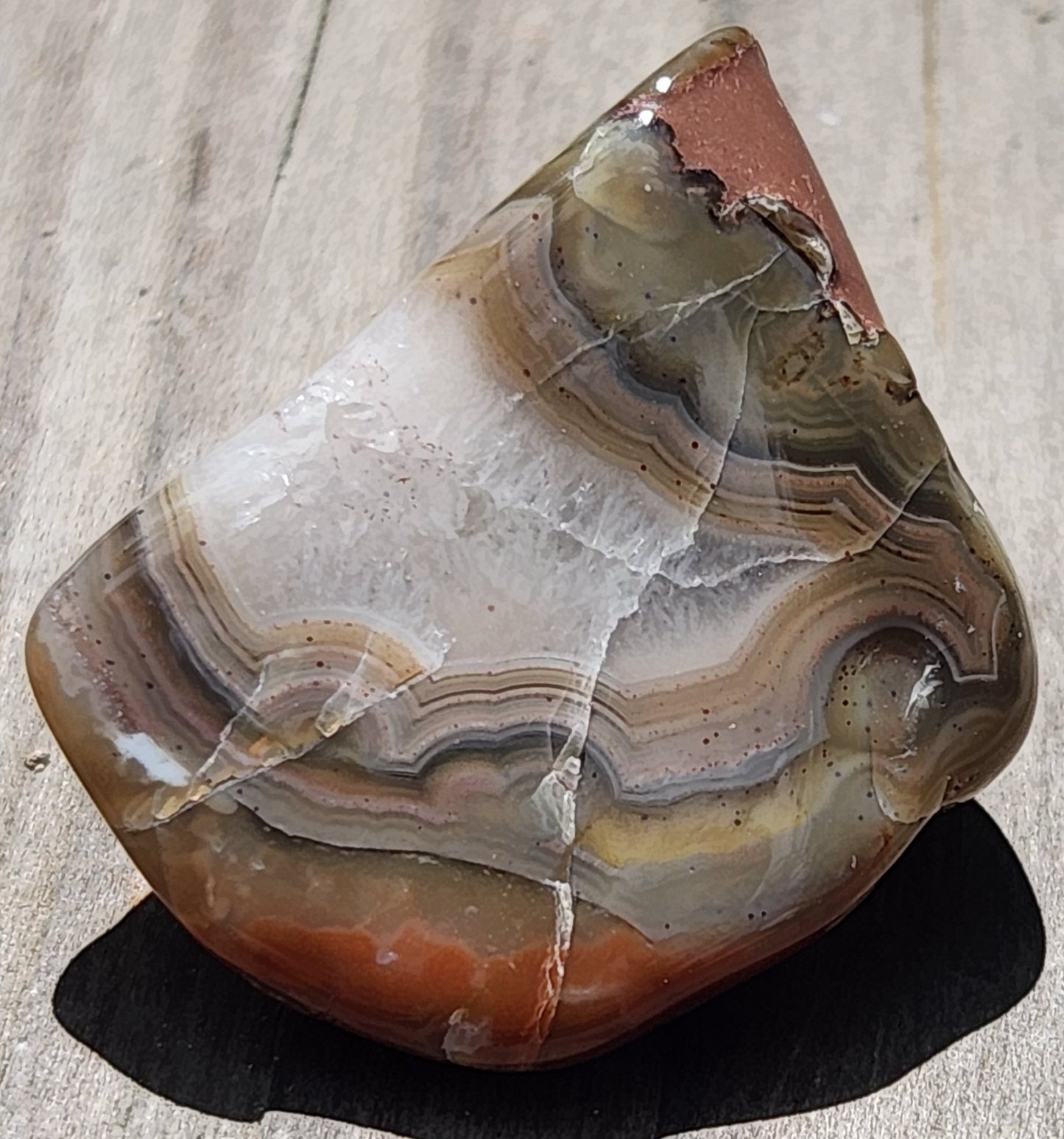 Tumbled Banded Agate, Self Tumbled, ItemTA273