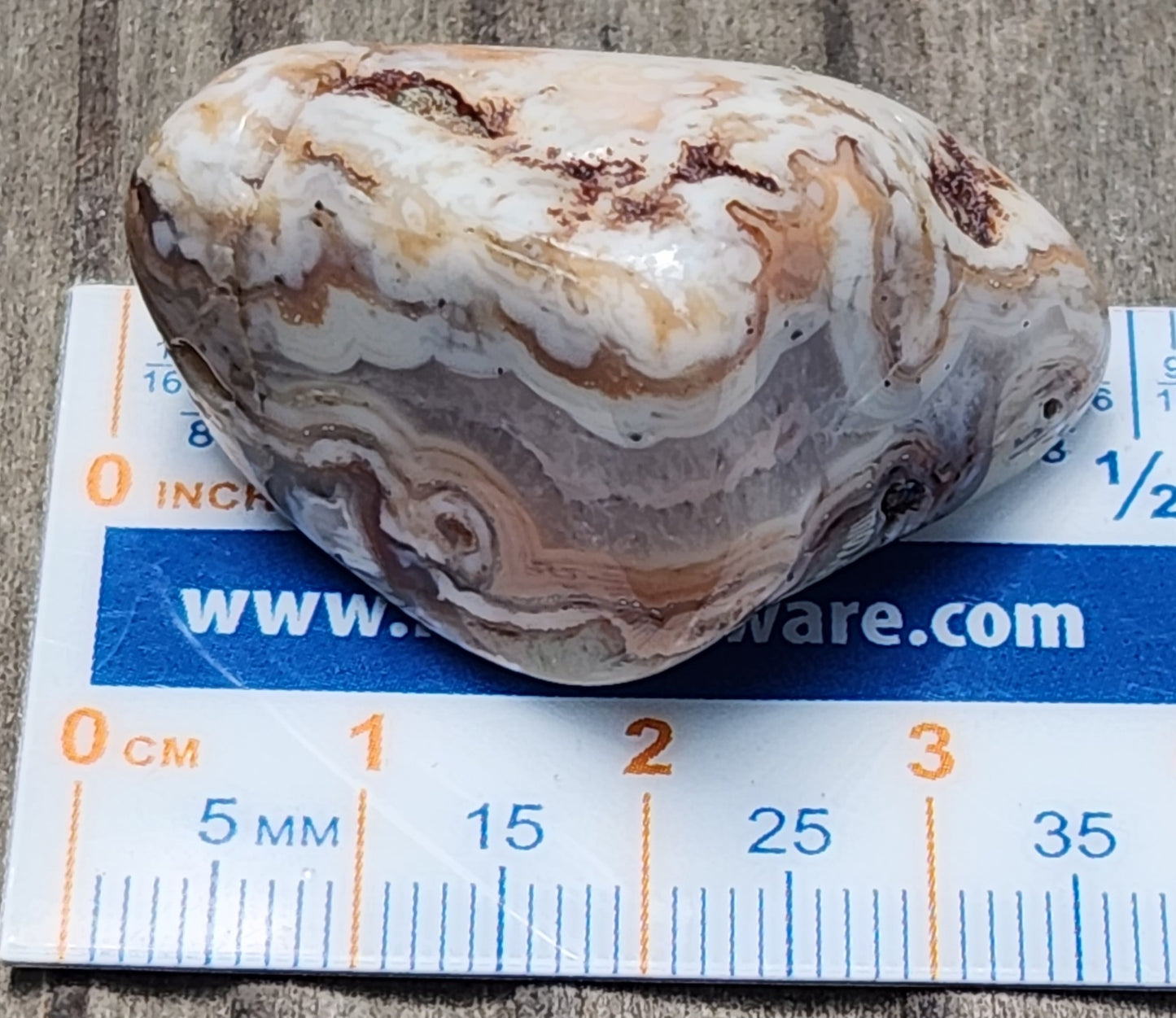 Tumbled Banded Agate, Self Tumbled, ItemTA275