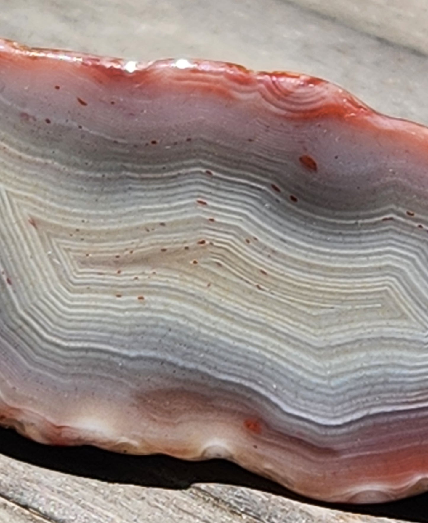 Tumbled Banded Agate, Self Tumbled, Item TA324