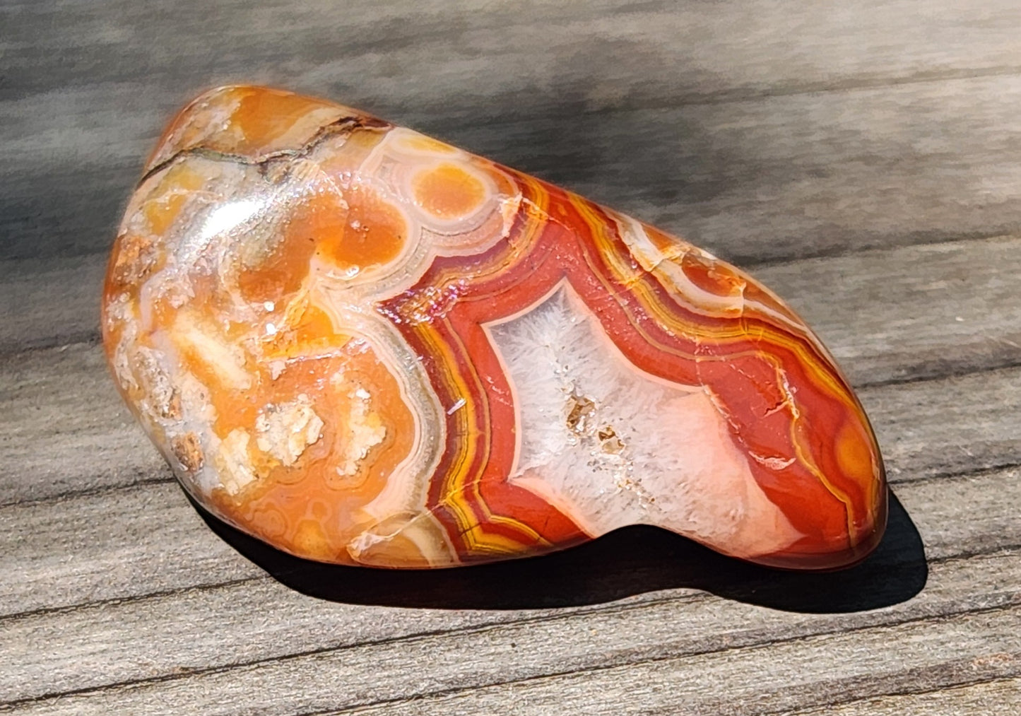 Tumbled Banded Agate, Self Tumbled, Item TA328
