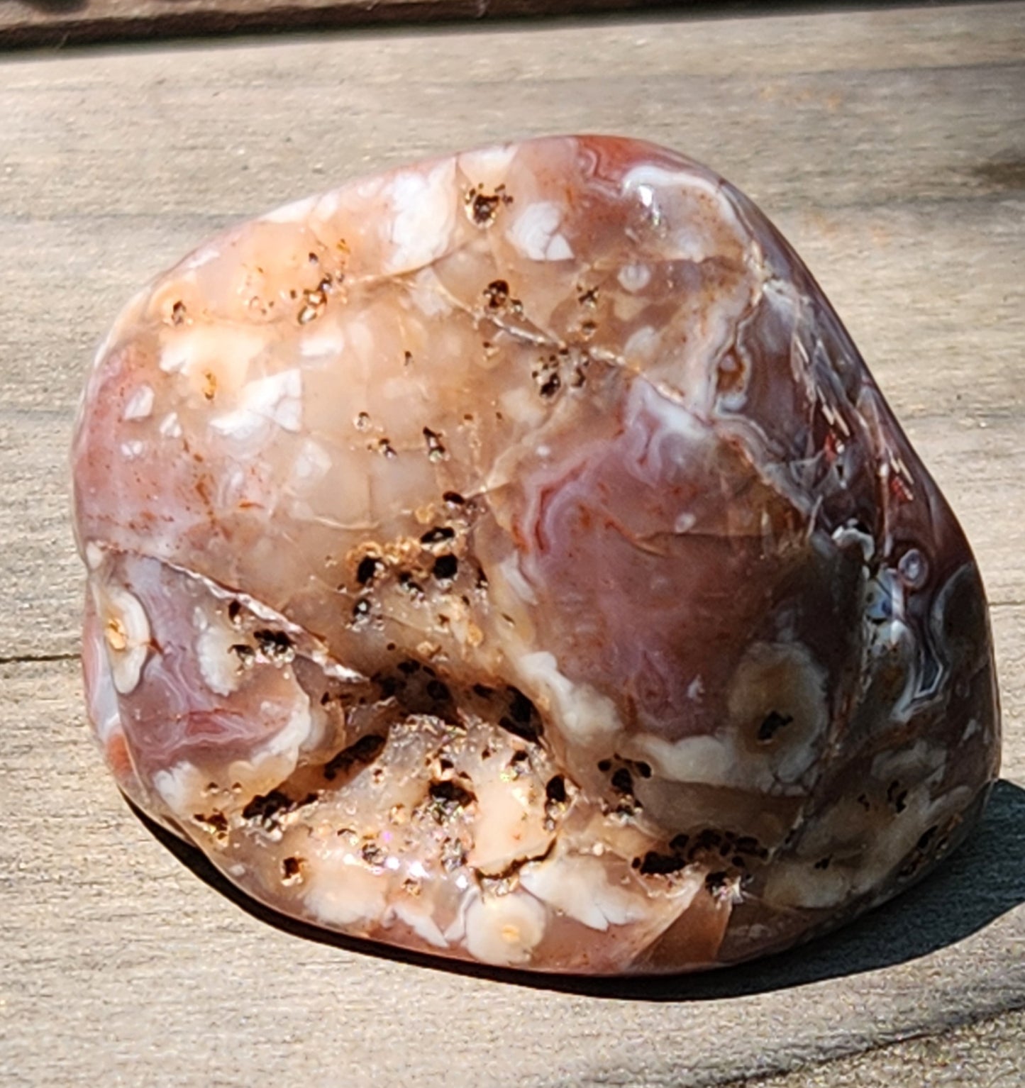 Tumbled Banded Agate, Self Tumbled, Item TA330