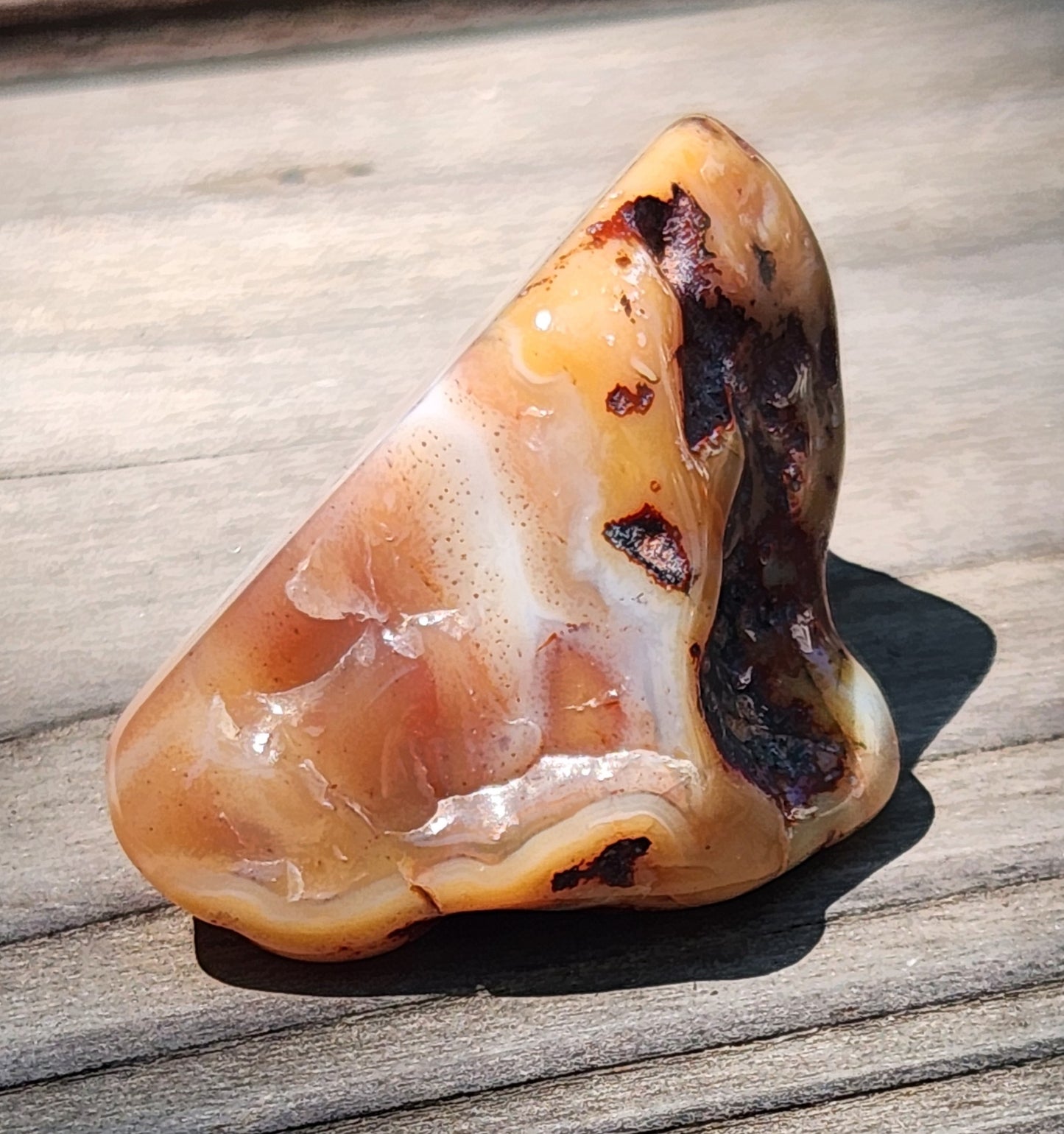Tumbled Banded Agate, Self Tumbled, Item TA331