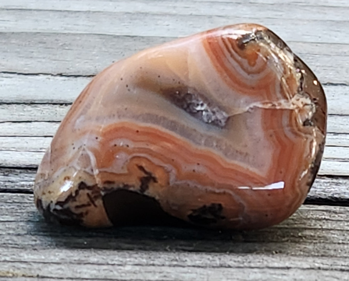 Tumbled Banded Agate, Self Tumbled, Item TA336