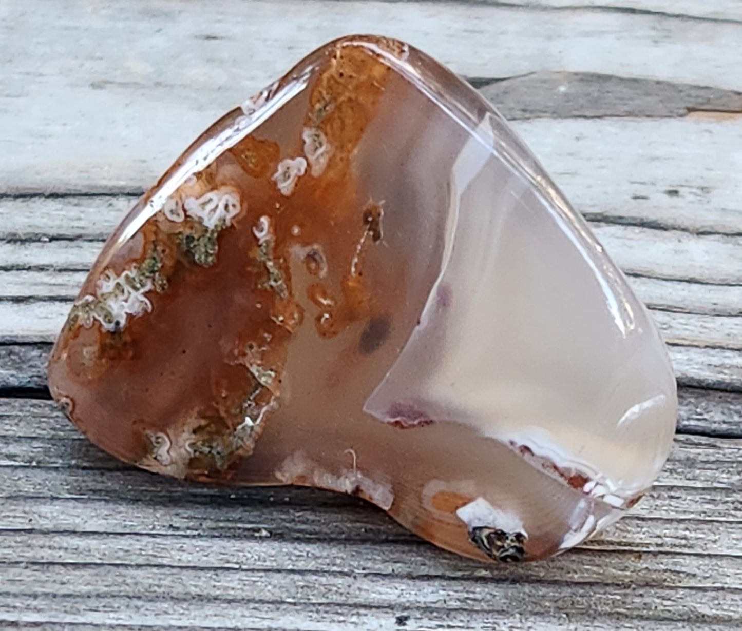 Tumbled Banded Agate, Self Tumbled, Item TA337