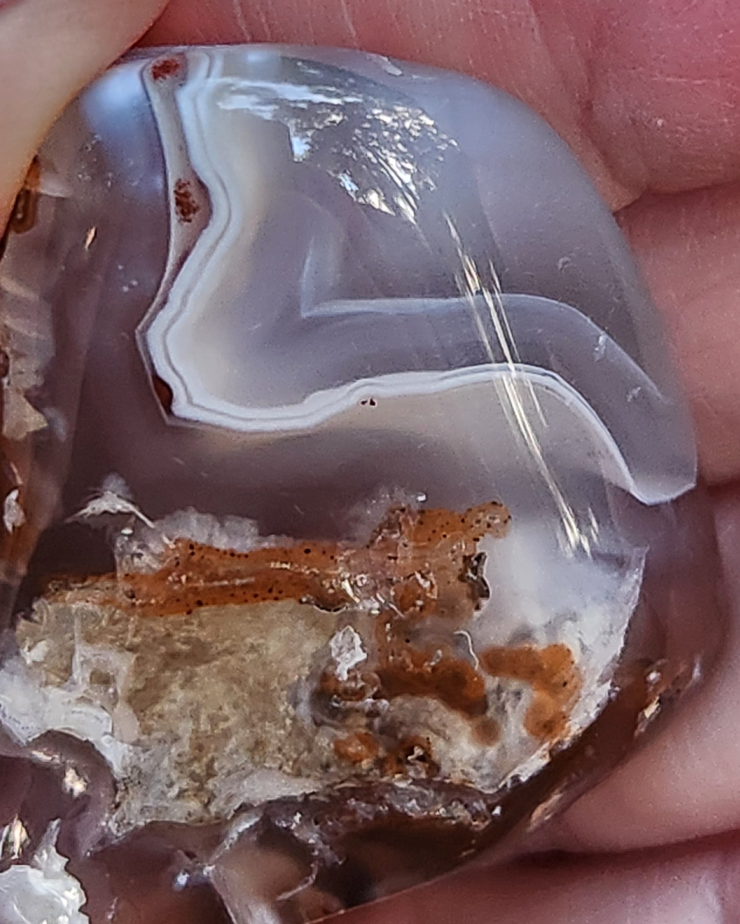 Tumbled Banded Agate, Self Tumbled, Item TA337