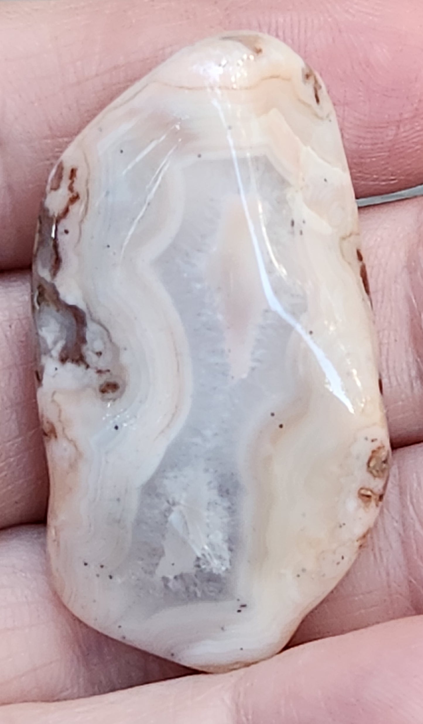 Tumbled Banded Agate, Self Tumbled, Item TA338