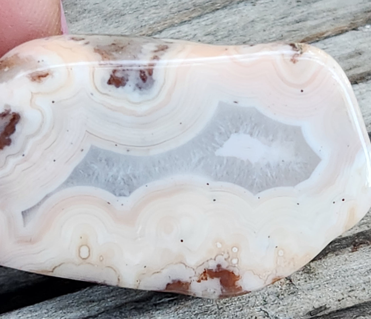 Tumbled Banded Agate, Self Tumbled, Item TA338