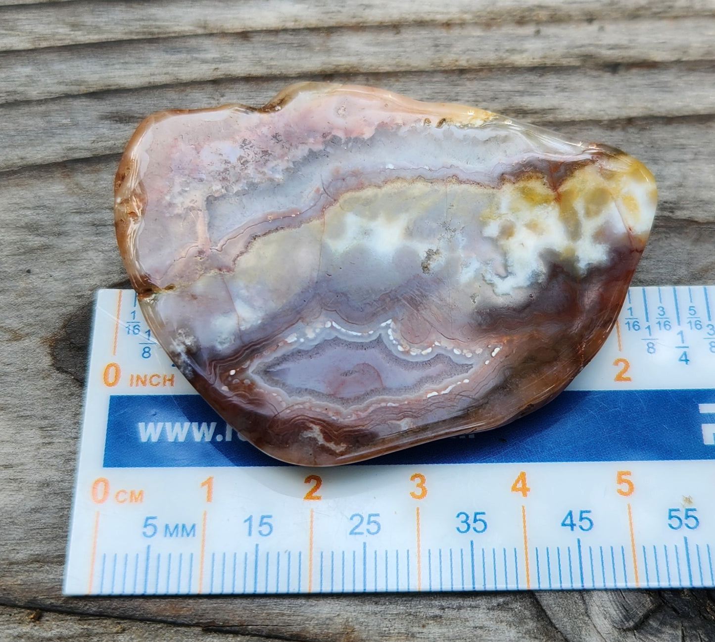 Tumbled Banded Agate, Self Tumbled, Item TA339