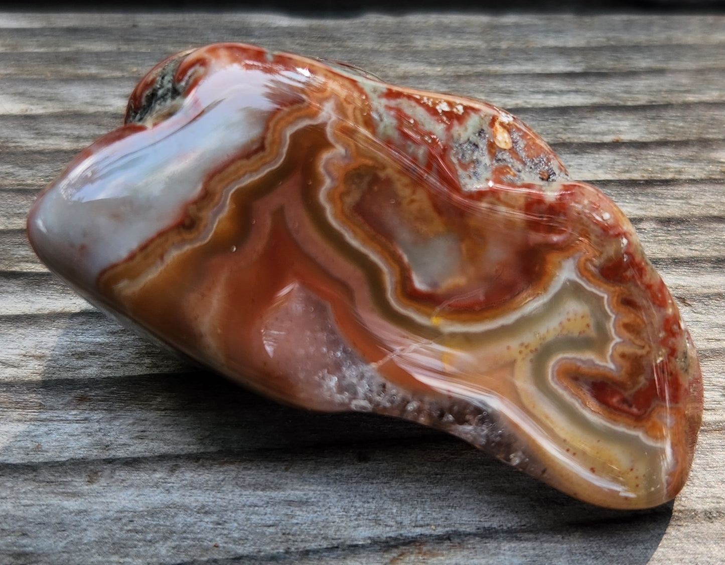 Tumbled Banded Agate, Self Tumbled, Item TA341