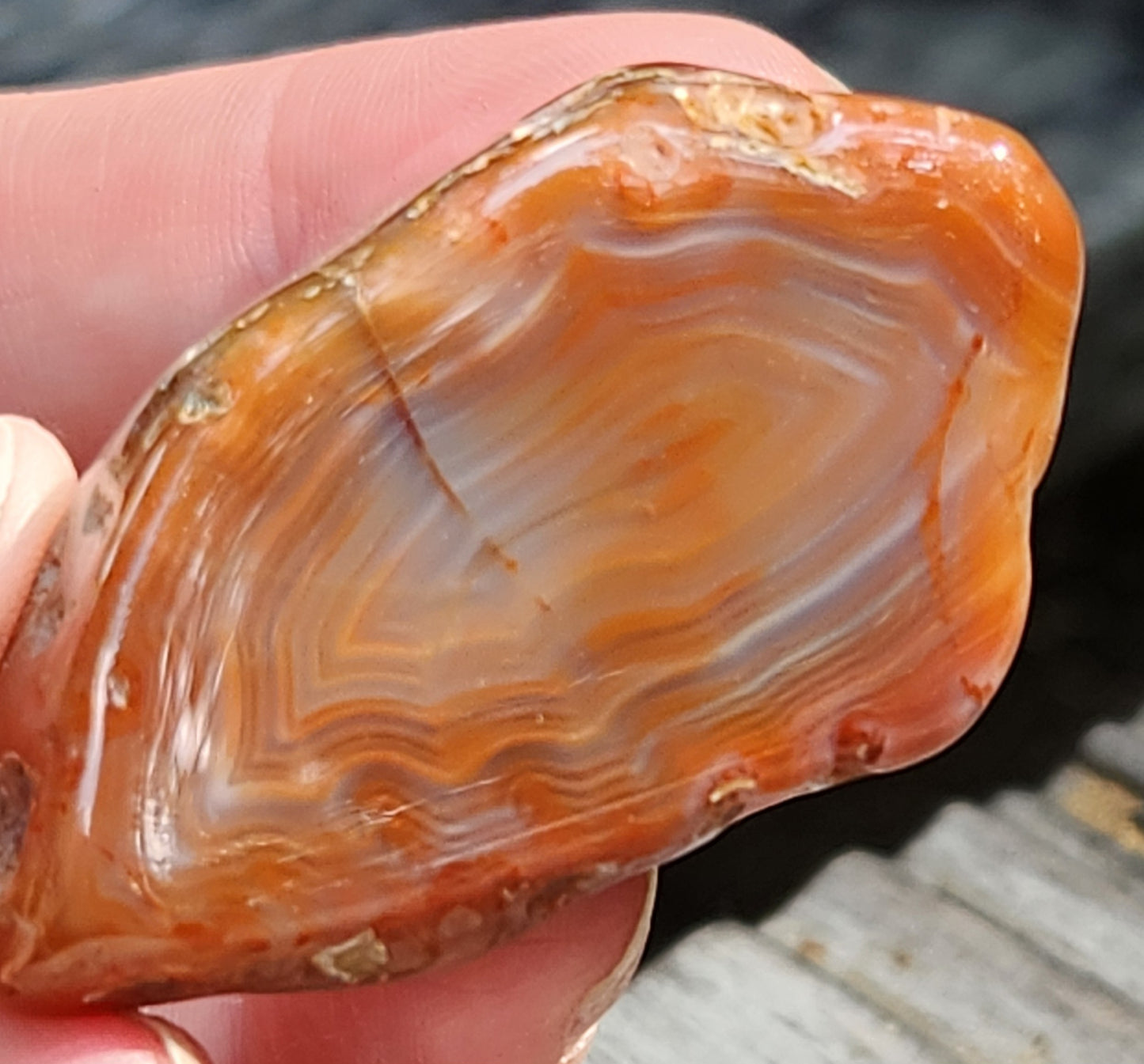 Tumbled Banded Agate, Self Tumbled, Item TA342