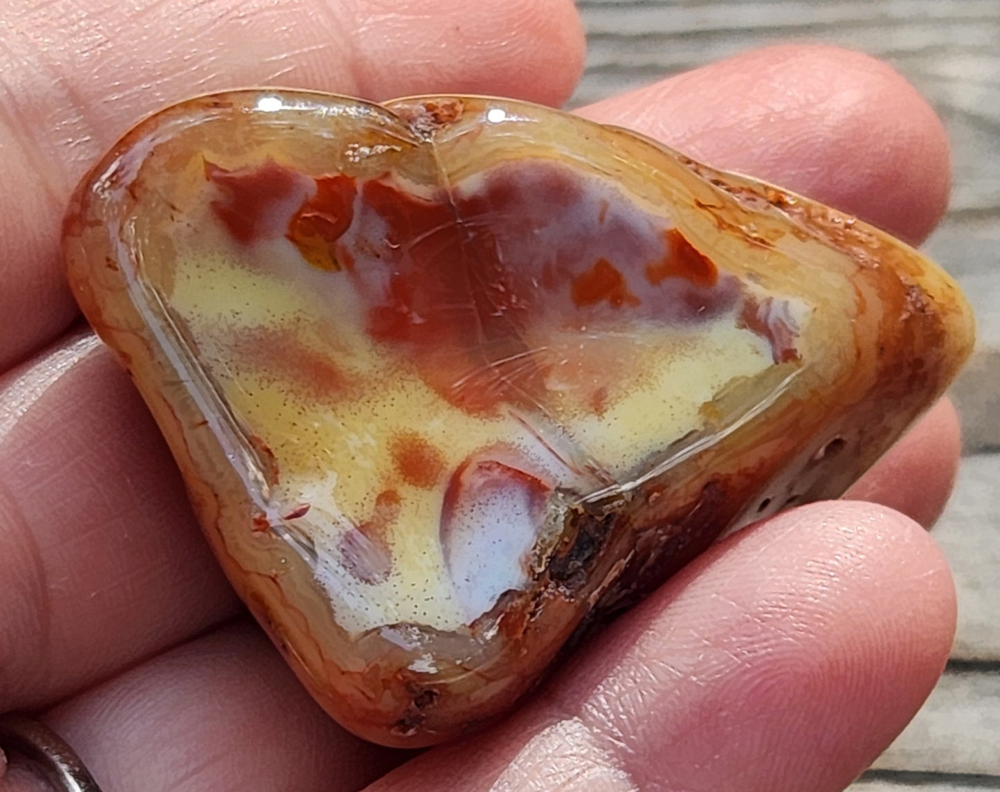 Tumbled Banded Agate, Self Tumbled, Item TA345