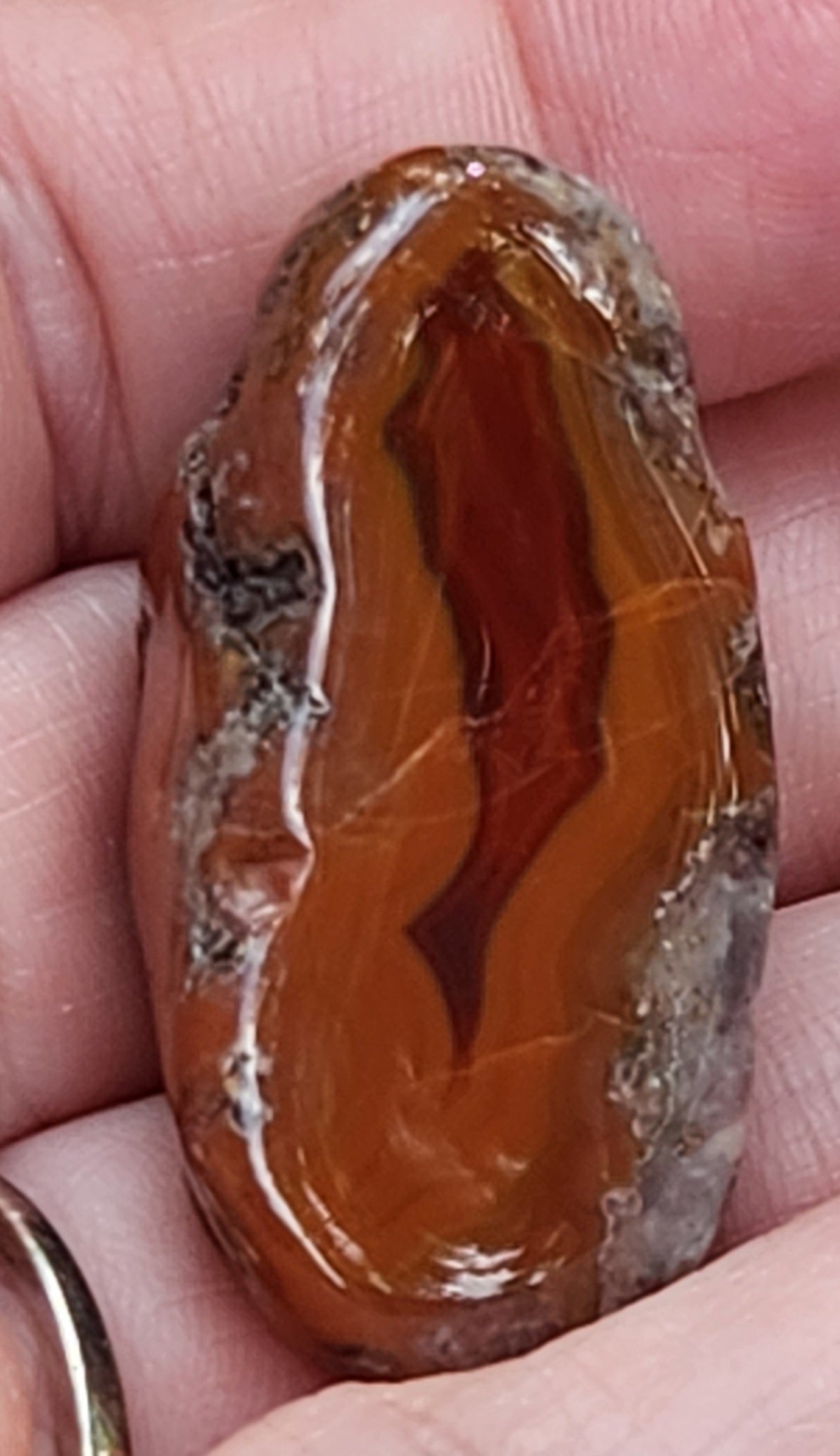 Tumbled Banded Agate, Self Tumbled, Item TA346