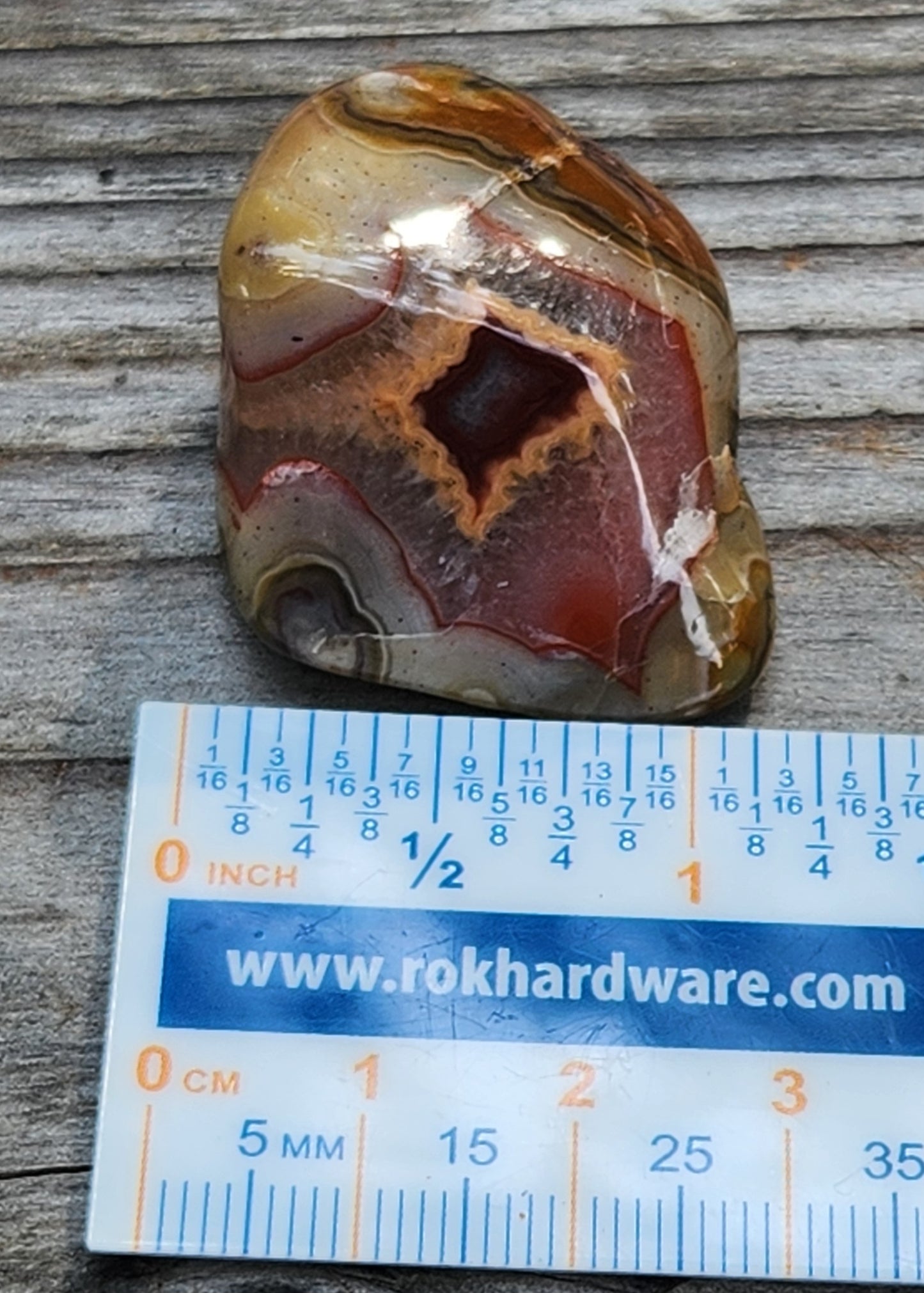 Tumbled Banded Agate, Self Tumbled, Item TA347