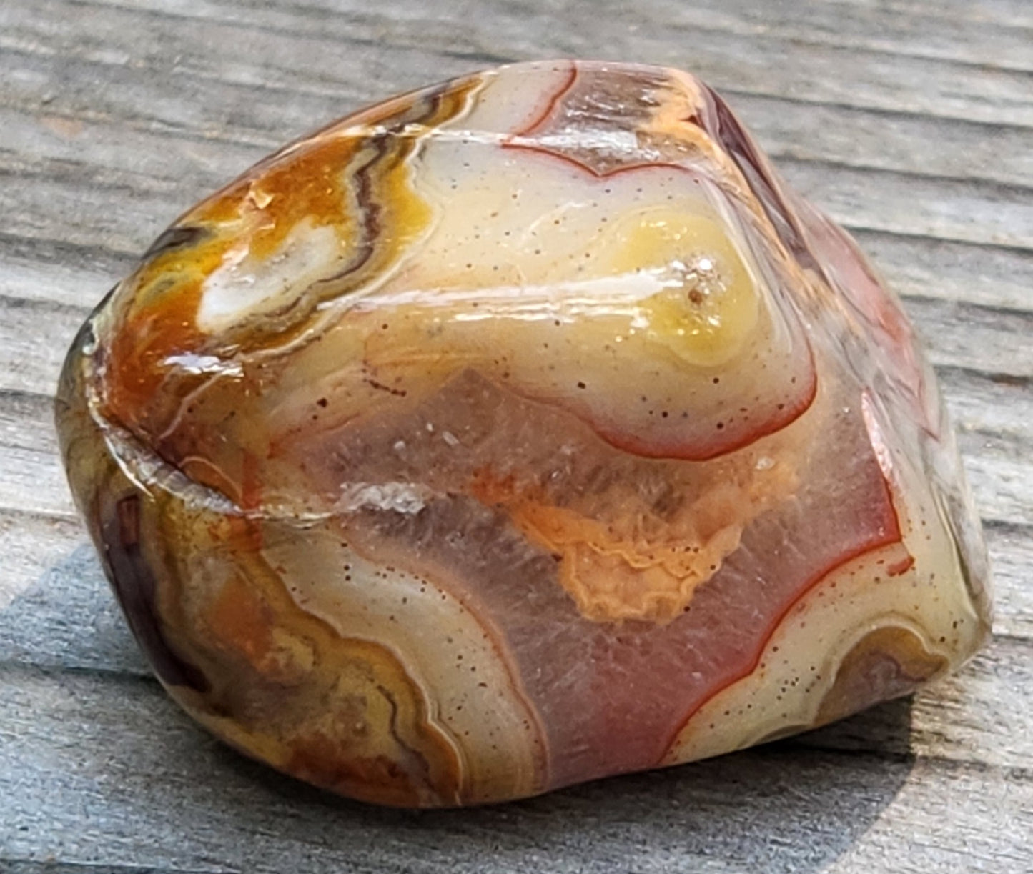 Tumbled Banded Agate, Self Tumbled, Item TA347