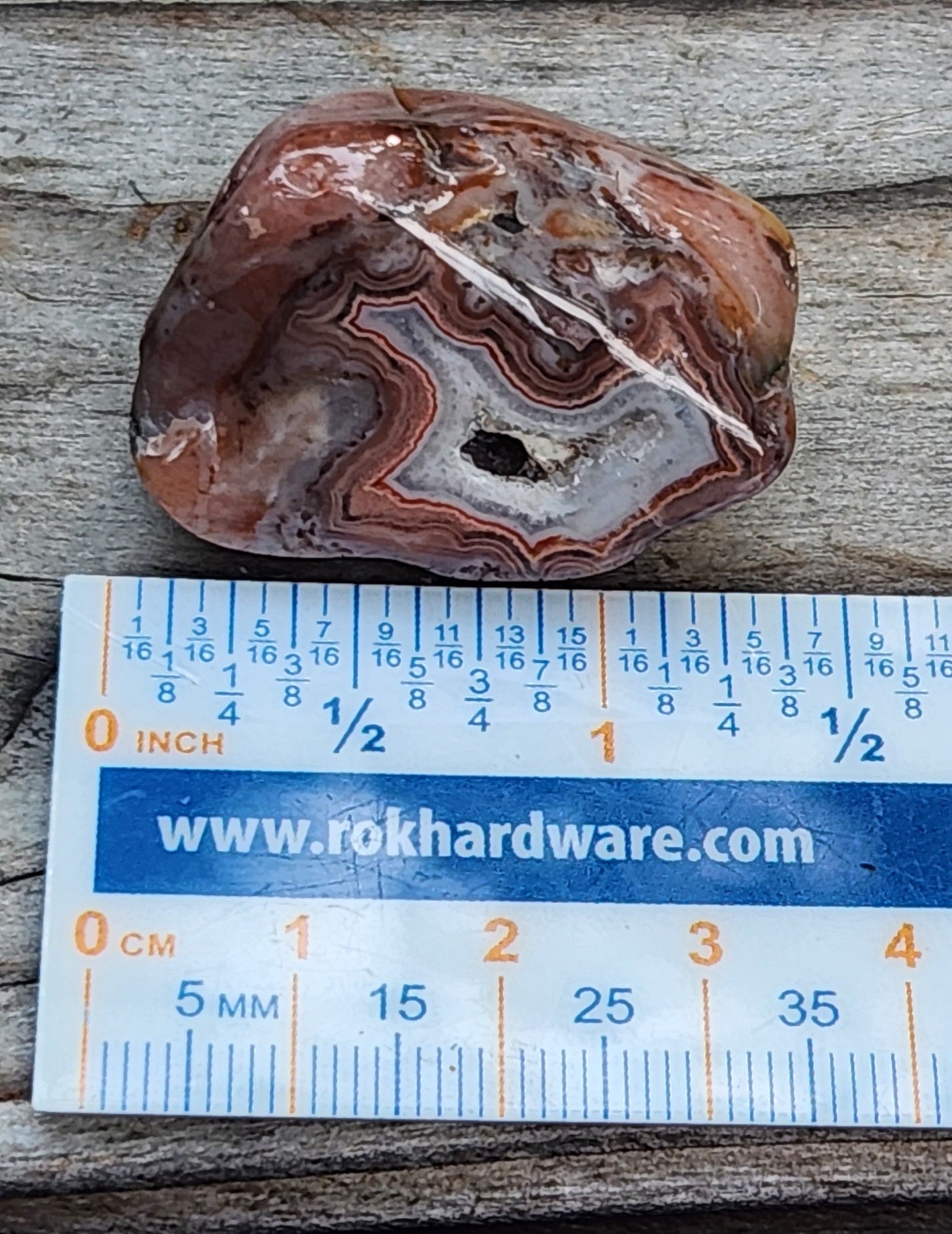 Tumbled Banded Agate, Self Tumbled, Item TA348