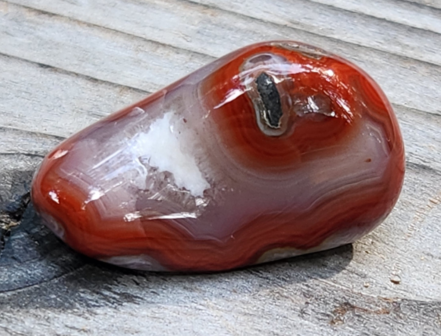 Tumbled Banded Agate, Self Tumbled, Item TA350