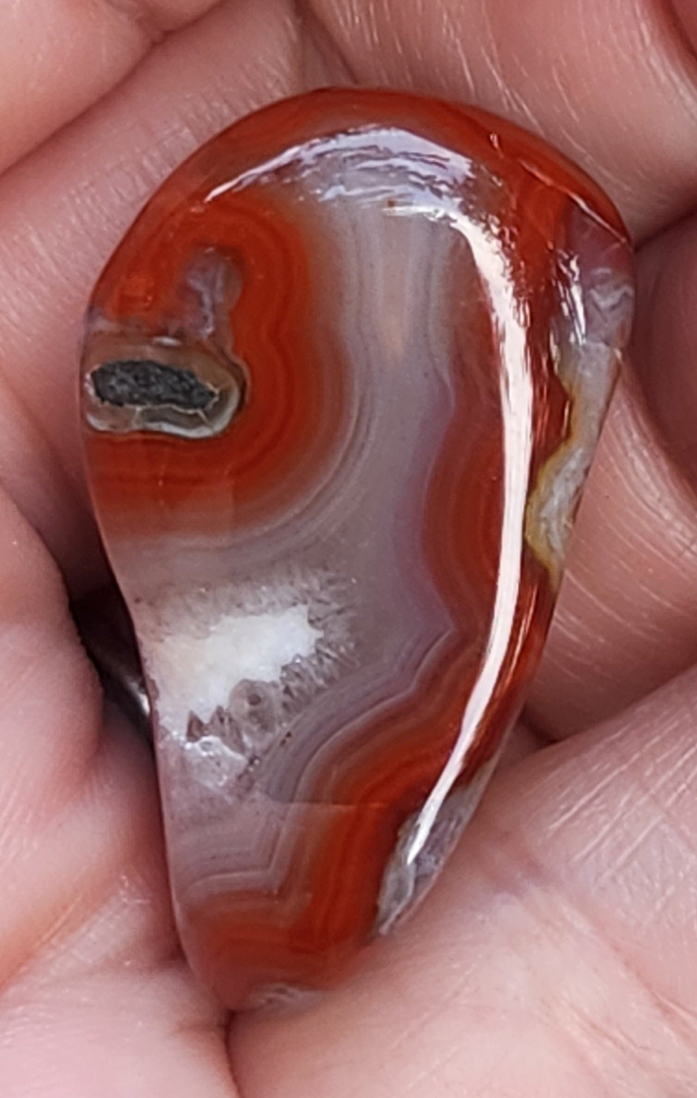 Tumbled Banded Agate, Self Tumbled, Item TA350