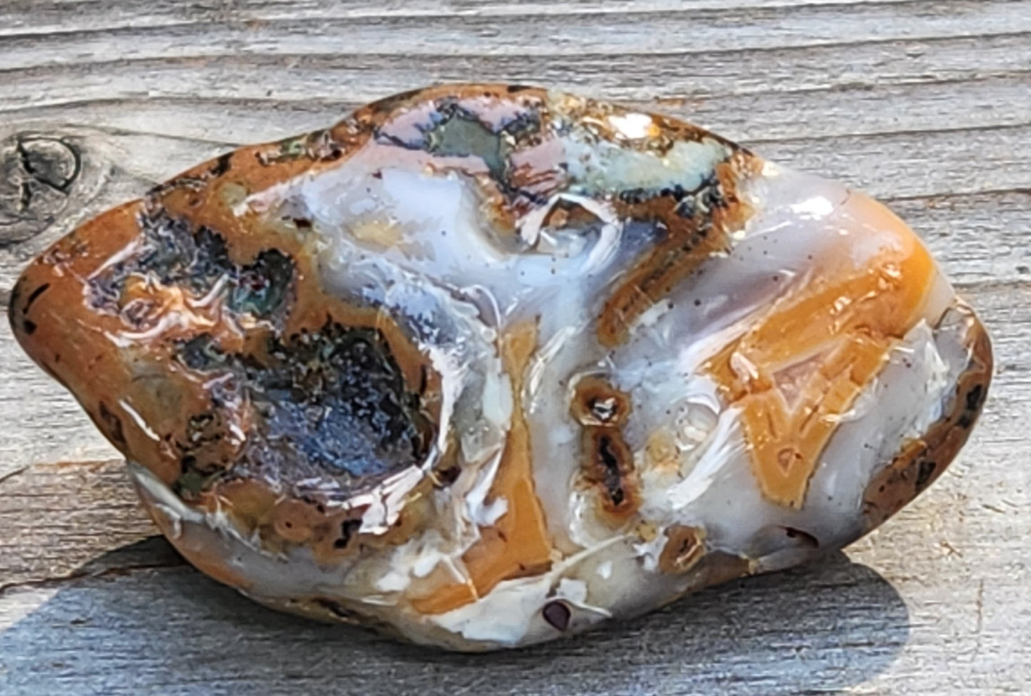 Tumbled Banded Agate, Self Tumbled, Item TA343