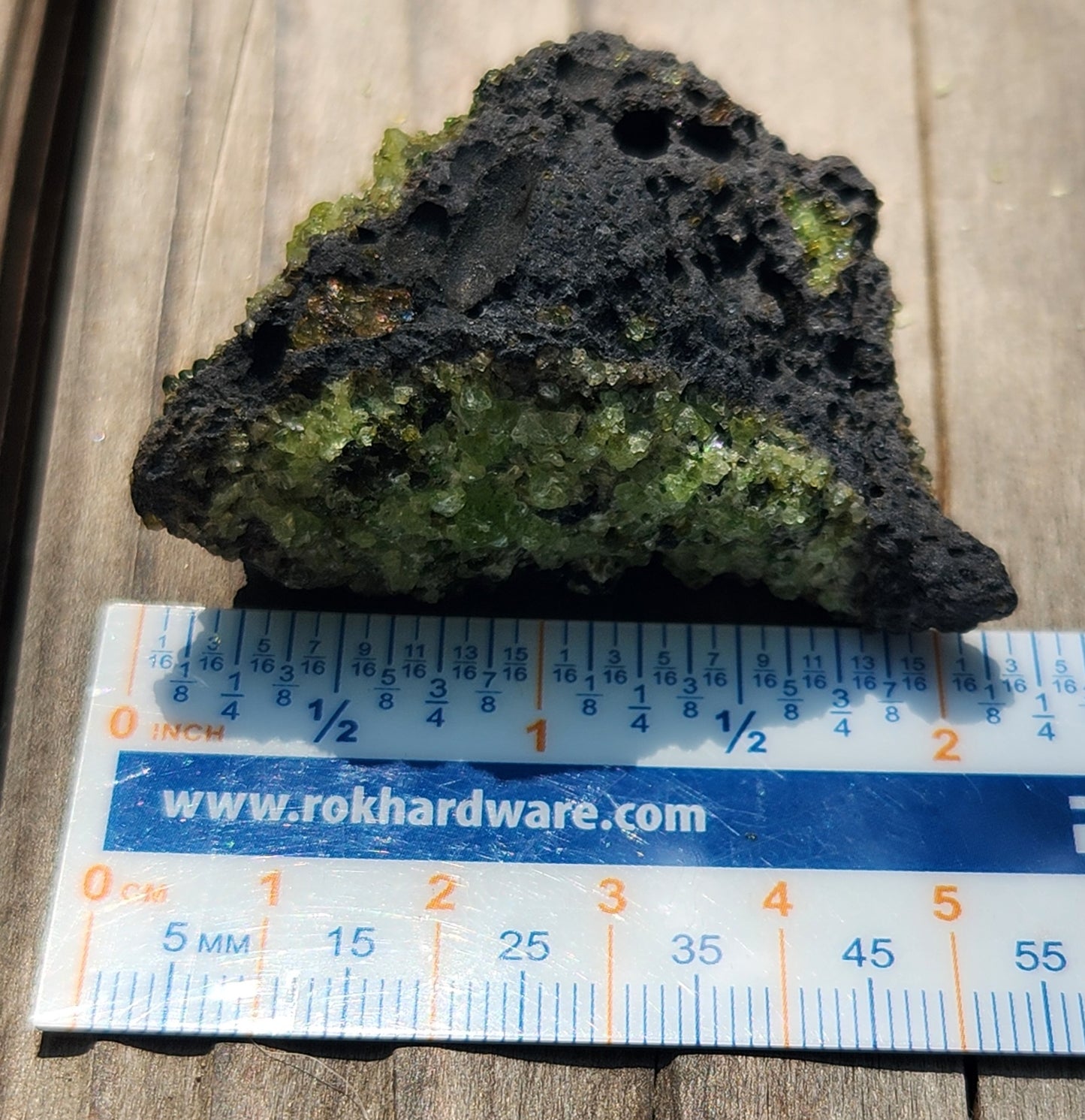 Peridot Olivine on Basalt Specimen ItemSP374
