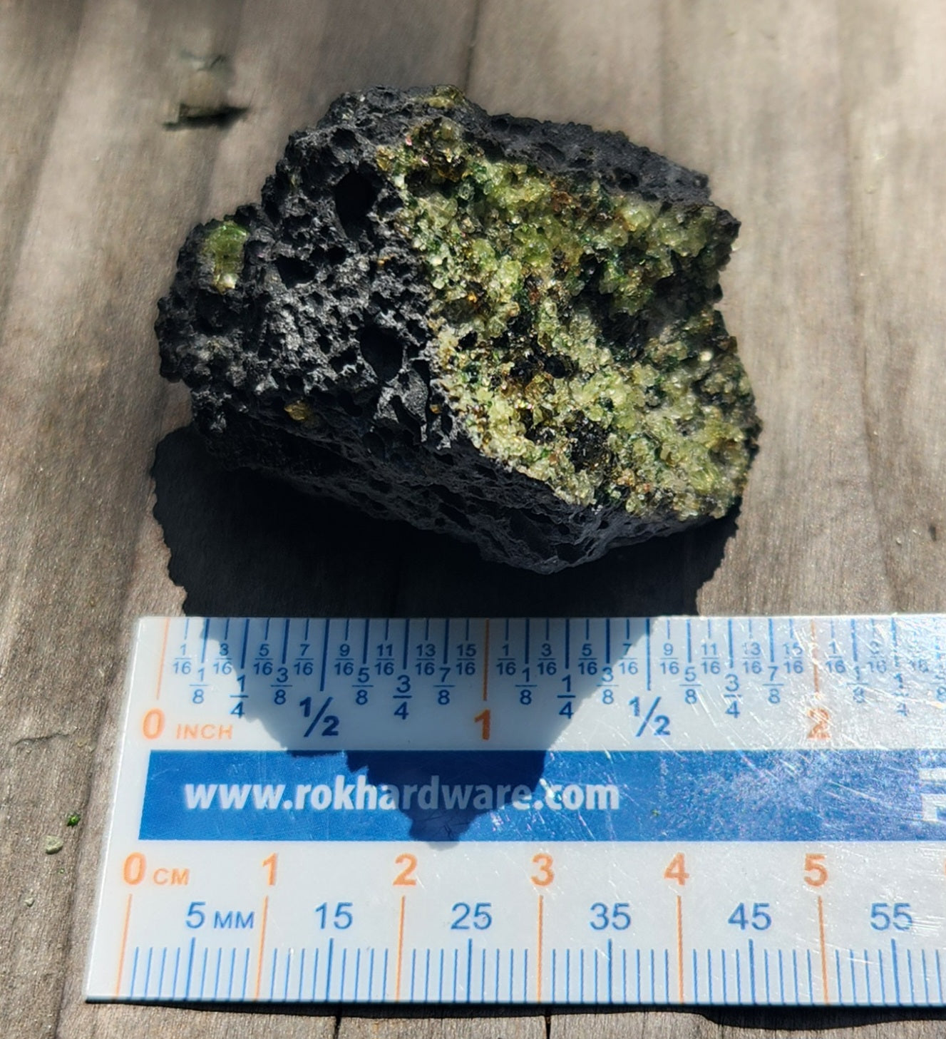 Peridot Olivine on Basalt Specimen ItemSP380