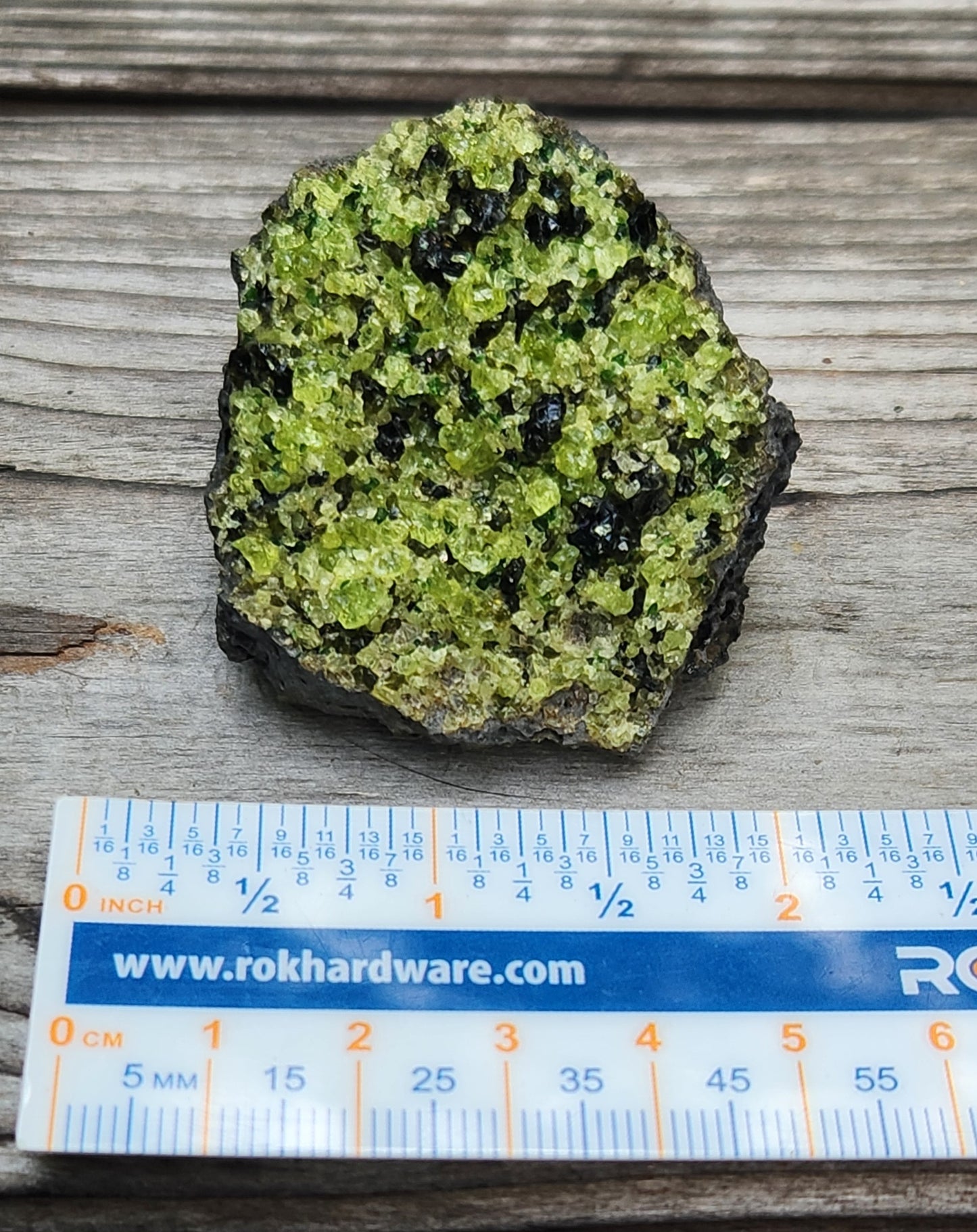 Peridot Olivine on Basalt Specimen ItemSP387