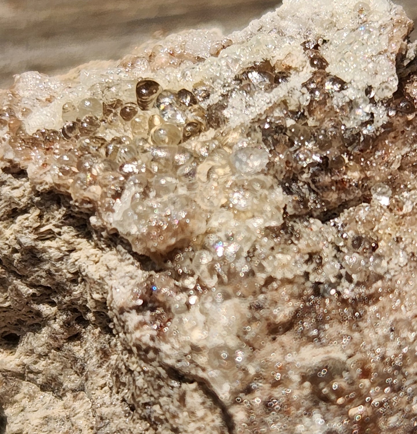 Botryoidal Hyalite Opal Specimen From Utah Highly UV Reactive Item SP410