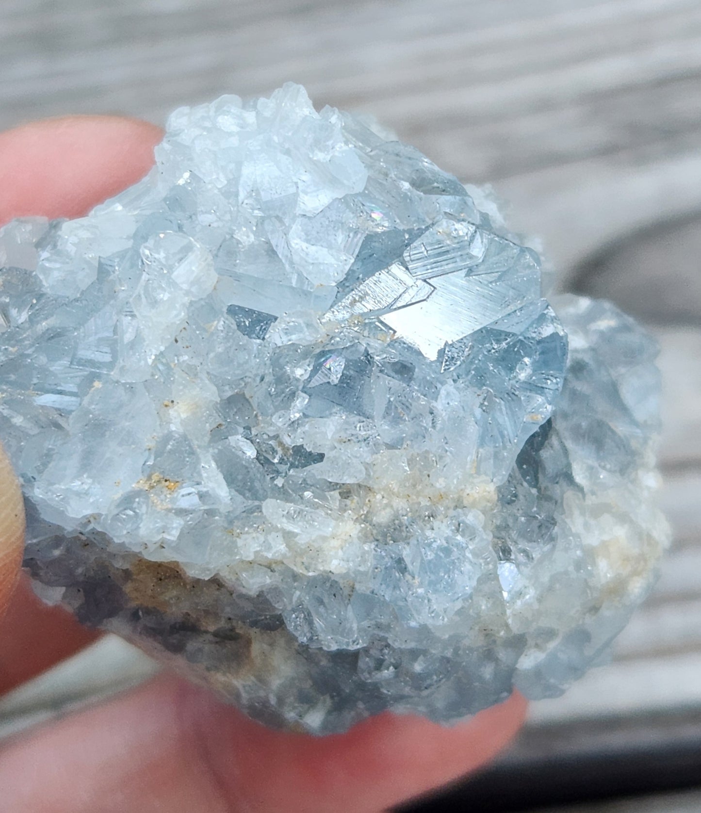 Celestite Celestine Crystal Cluster Specimen Item RC434