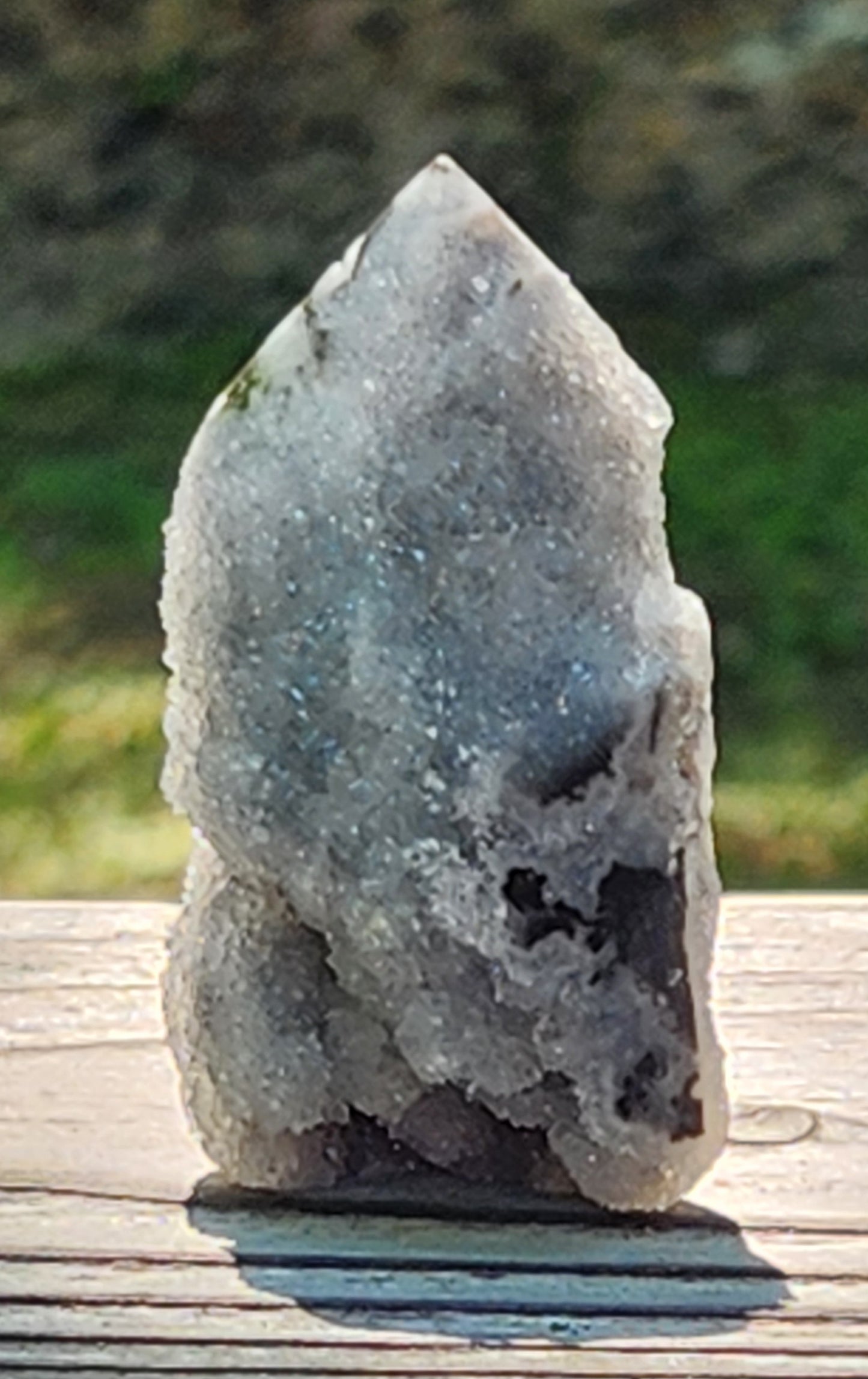 Black Sphalerite Druzy Tower Obelisk Item TW421