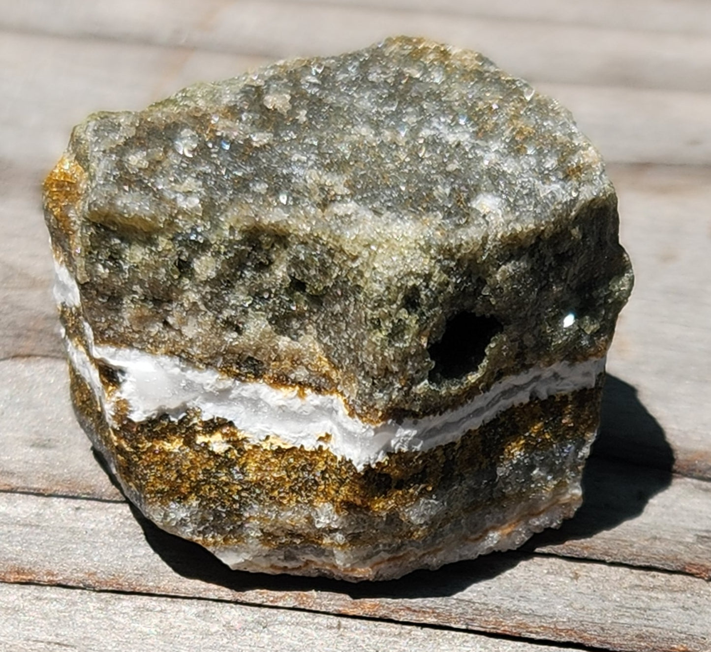Ocean Jasper druzy showing micro-crystals