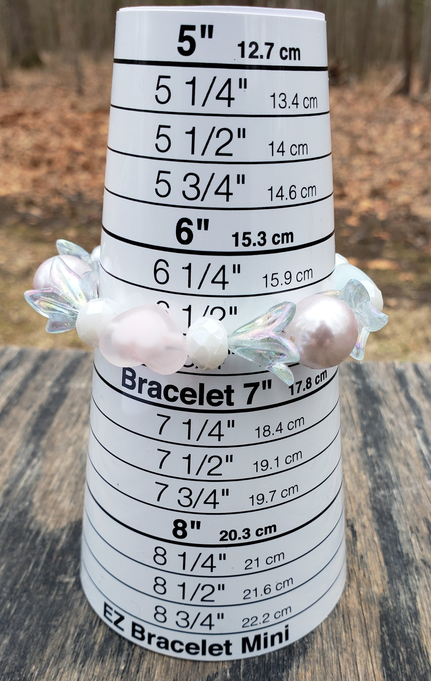 Pastel Heart and Flower Stretch Bracelet Item JL33