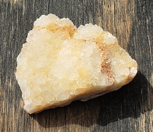 Quartz Crystal Druzy Druse from Missouri, Pink Peach Champagne Color DR47