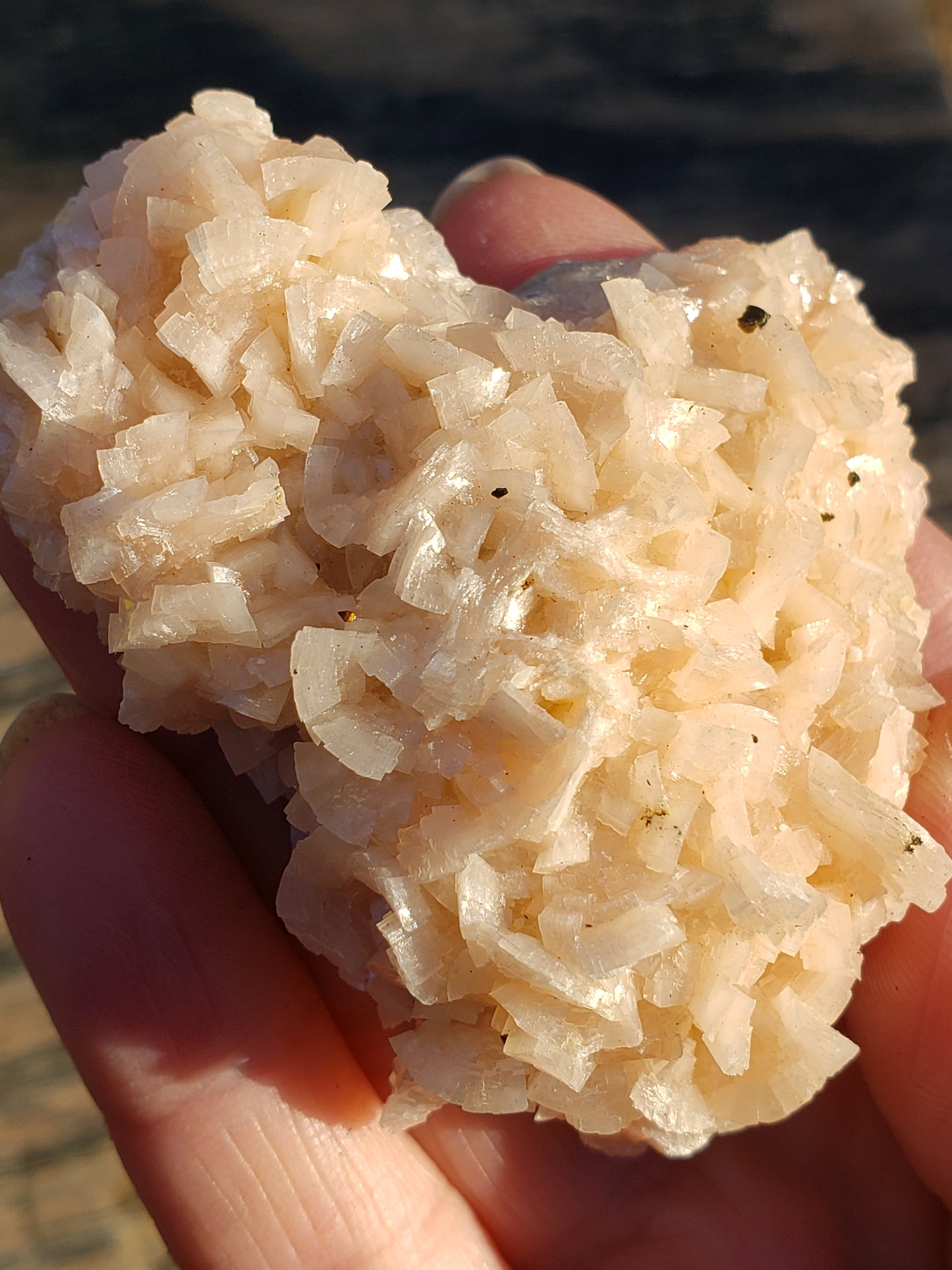 Pink Dolomite with Chalcopyrite Specimen SP142