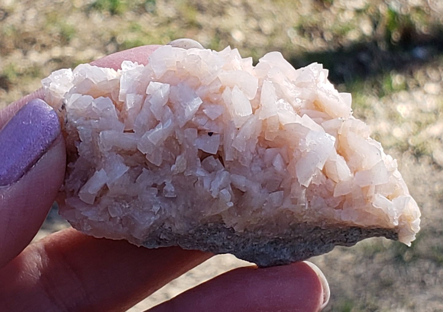 Pink Dolomite with Chalcopyrite Specimen SP139