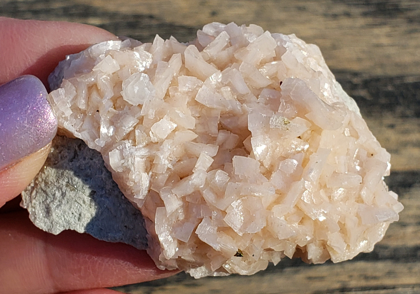 Pink Dolomite with Chalcopyrite Specimen SP140